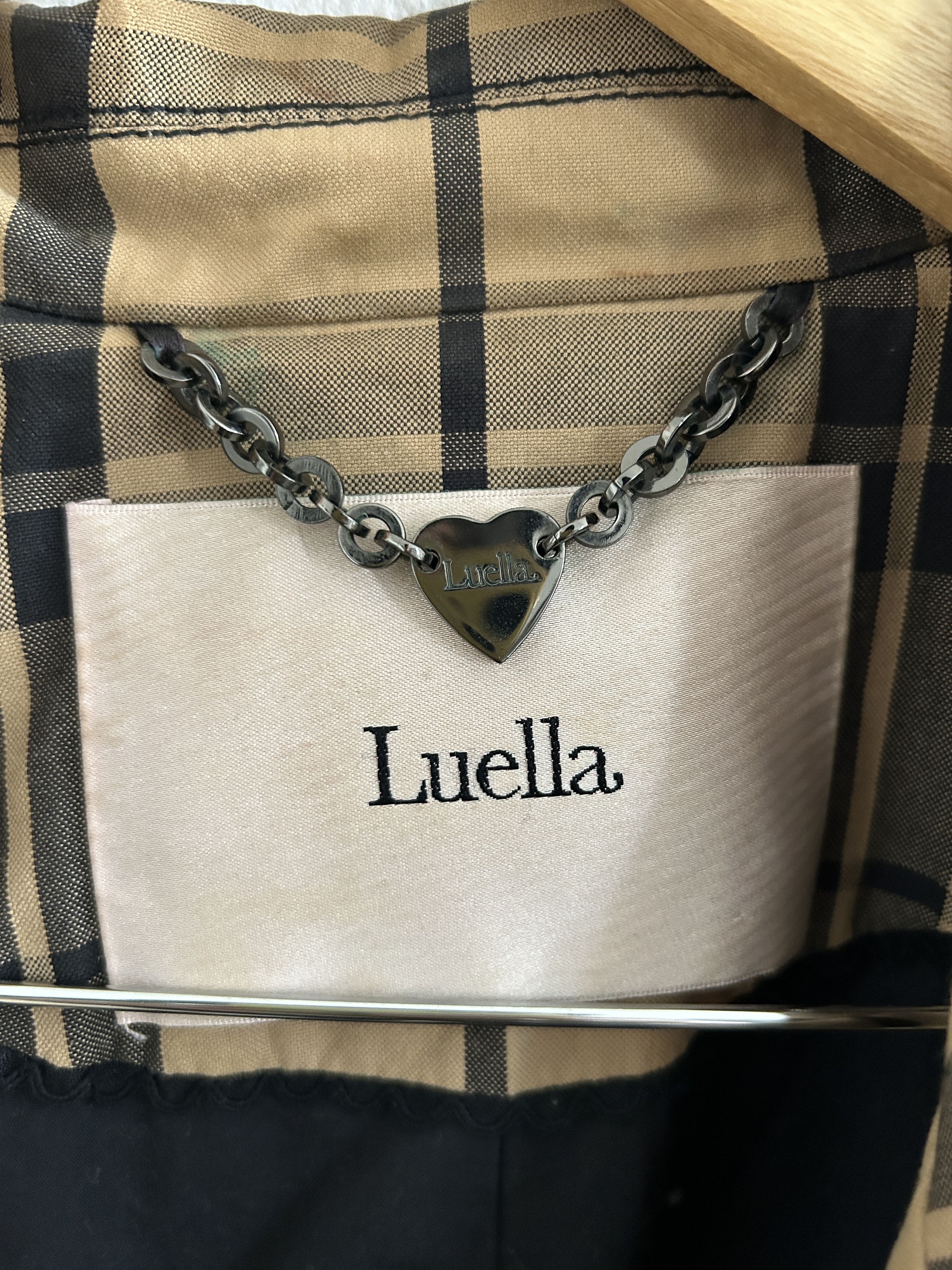 Other Vintage Y2K Luella Plaid Cotton Trench Coat Size M / US 6-8 / IT 42-44 - 15 Thumbnail