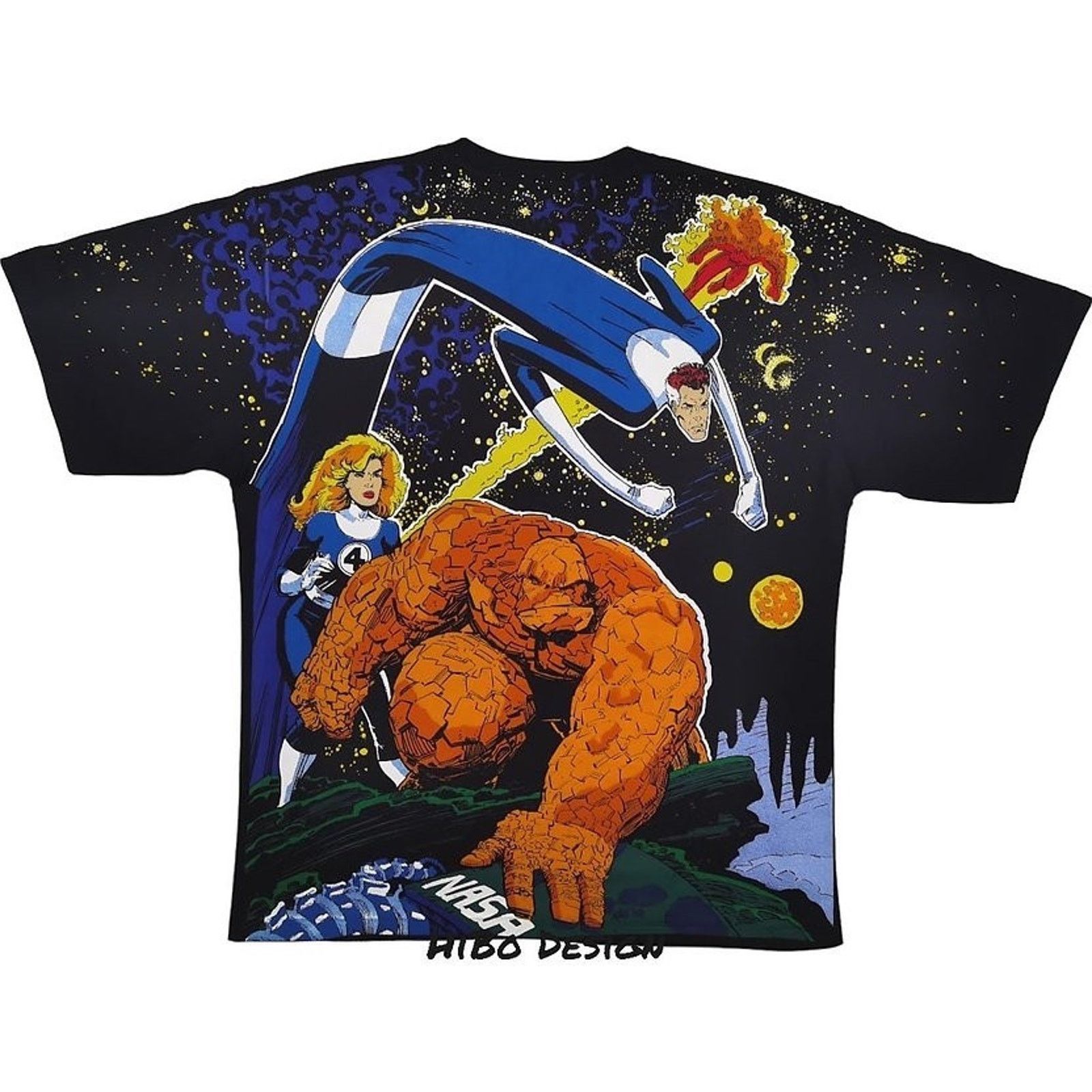 Giant Fantastic Four 4 AOP Modern Bootleg Space Men's Sz XXL Size US XXL / EU 58 / 5 - 2 Thumbnail