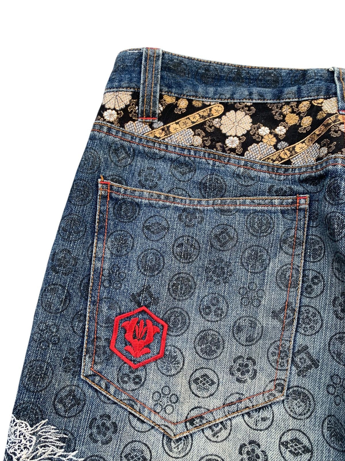 Kapital THE JAPANESE TRADITION EMBRIODERED KOI DRAGON LIKE KARAKURI Size US 34 / EU 50 - 16 Thumbnail