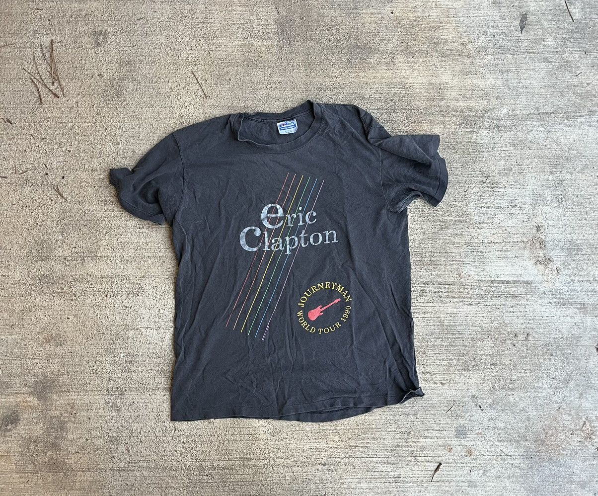Band Tees × Vintage Vintage 1990 Eric Clapton tour tee Size US L / EU 52-54 / 3 - 3 Thumbnail