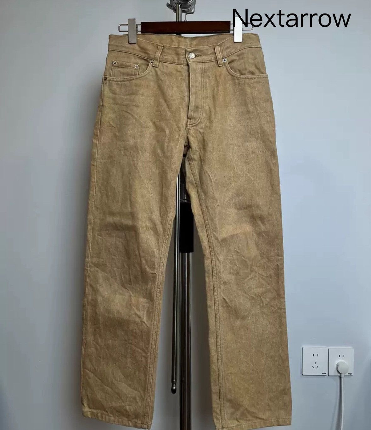 Helmut Lang's own sand colored jeans 2412-Nextarrow