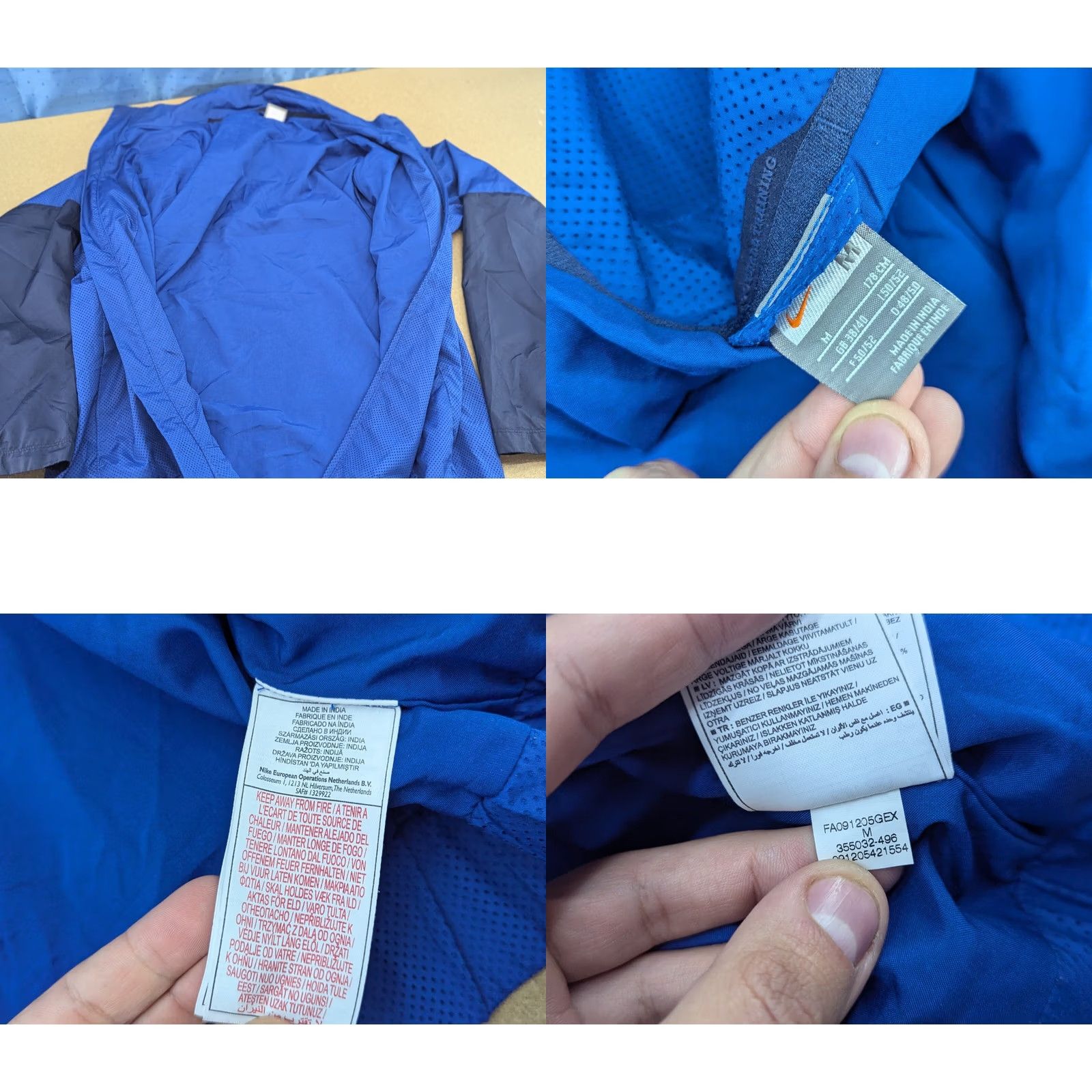 Nike Nike FC Barcelona Track Jacket Mens Sz M Full Zip Football Blue Size US M / EU 48-50 / 2 - 8 Thumbnail