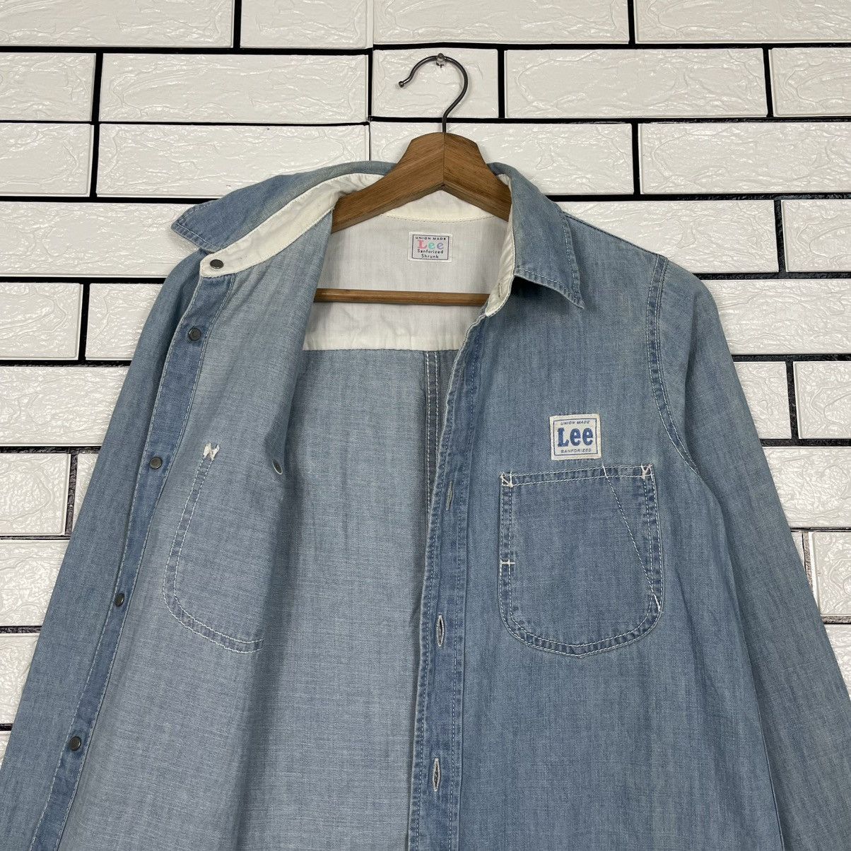 Lee Lee Union Made Sanforized Long Jacket Size S / US 4 / IT 40 - 10 Thumbnail