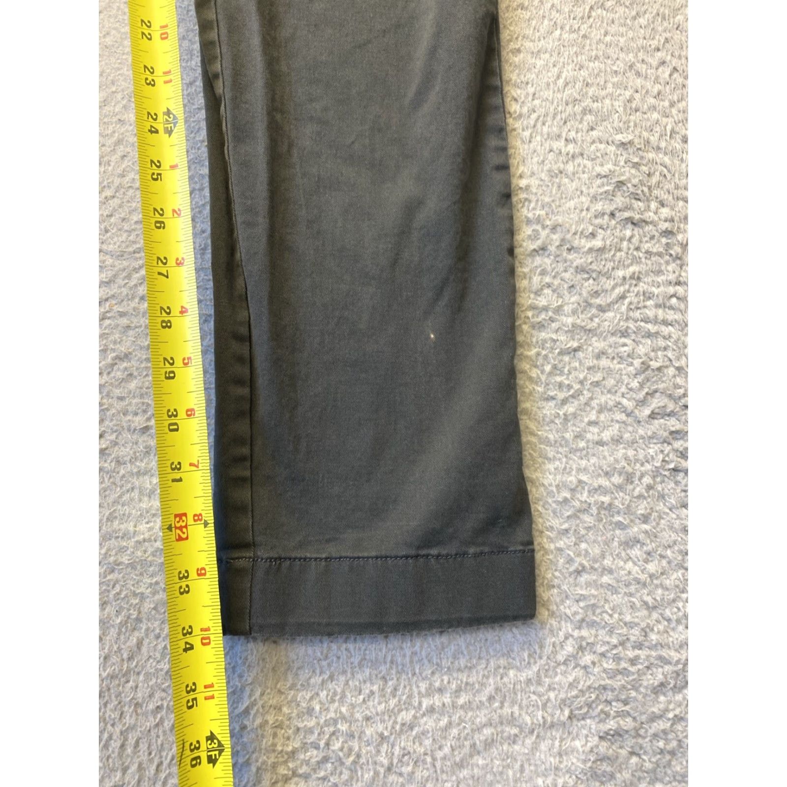 J.Crew J. Crew Slim Chino Pants 31x34 Dark Gray Cotton Tapered Mens Size US 31 - 4 Thumbnail