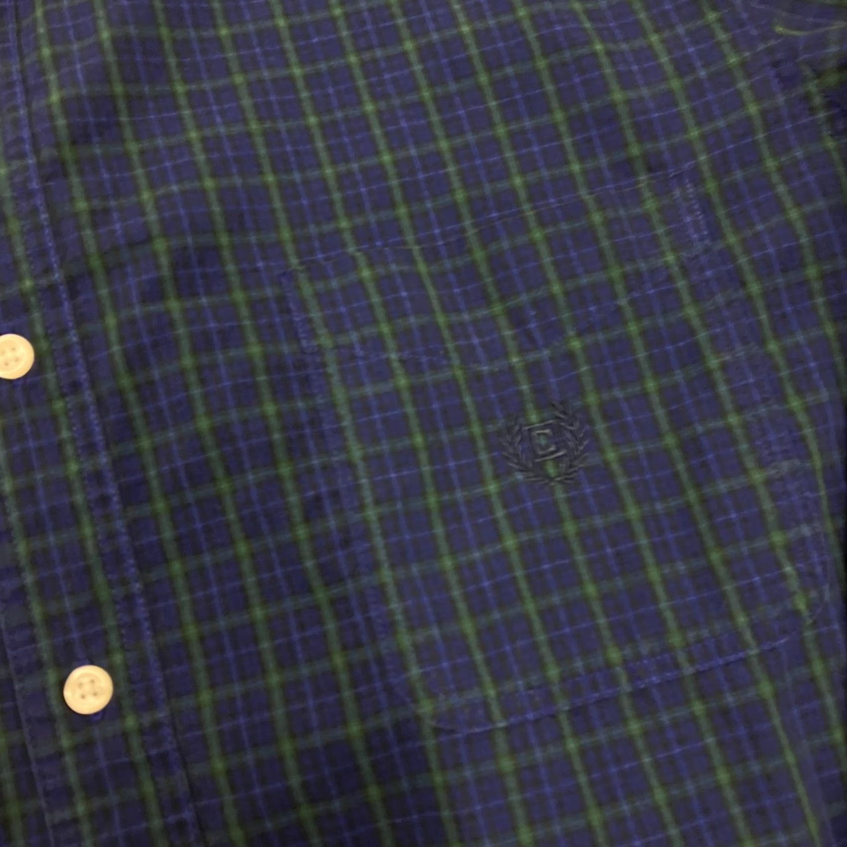 Chaps Chaps Check Shirt Mens XL Blue Green Tartan Button Down Long Sleeve Size US XL / EU 56 / 4 - 5 Thumbnail