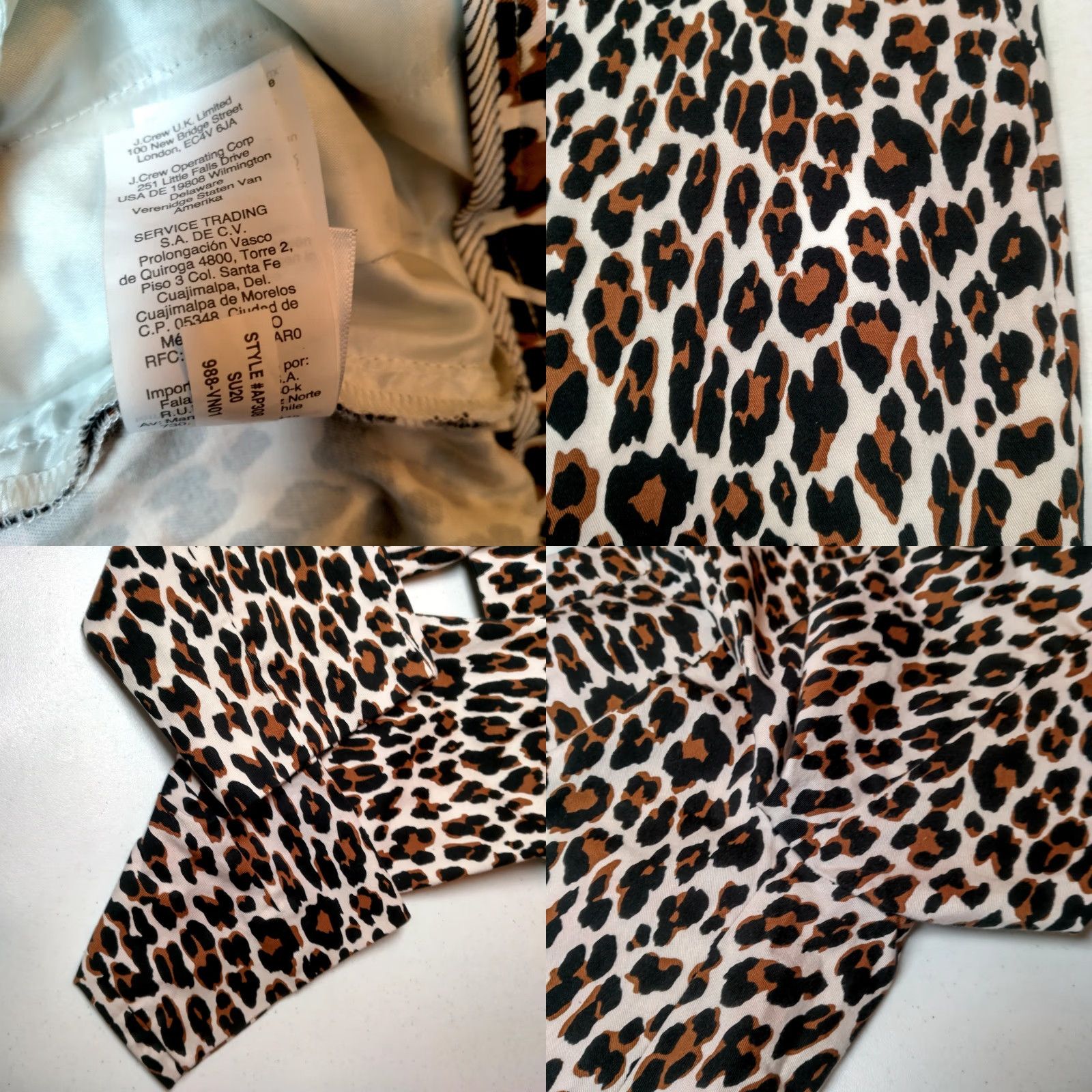 J.Crew J.Crew Women Pants Size 6 Ankle Leopard and Cat Print Stretch Twill Casual & Party Size 28" / US 6 / IT 42 - 8 Thumbnail