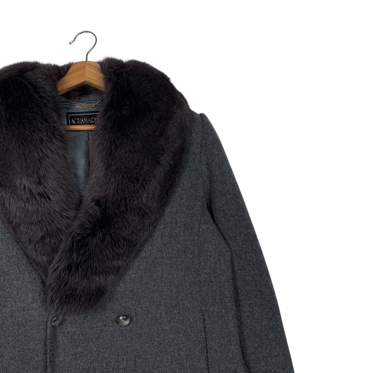 Japanese Brand Japanese Brand Agua Marina Fur Wool Coat Size M / US 6-8 / IT 42-44 - 6 Thumbnail