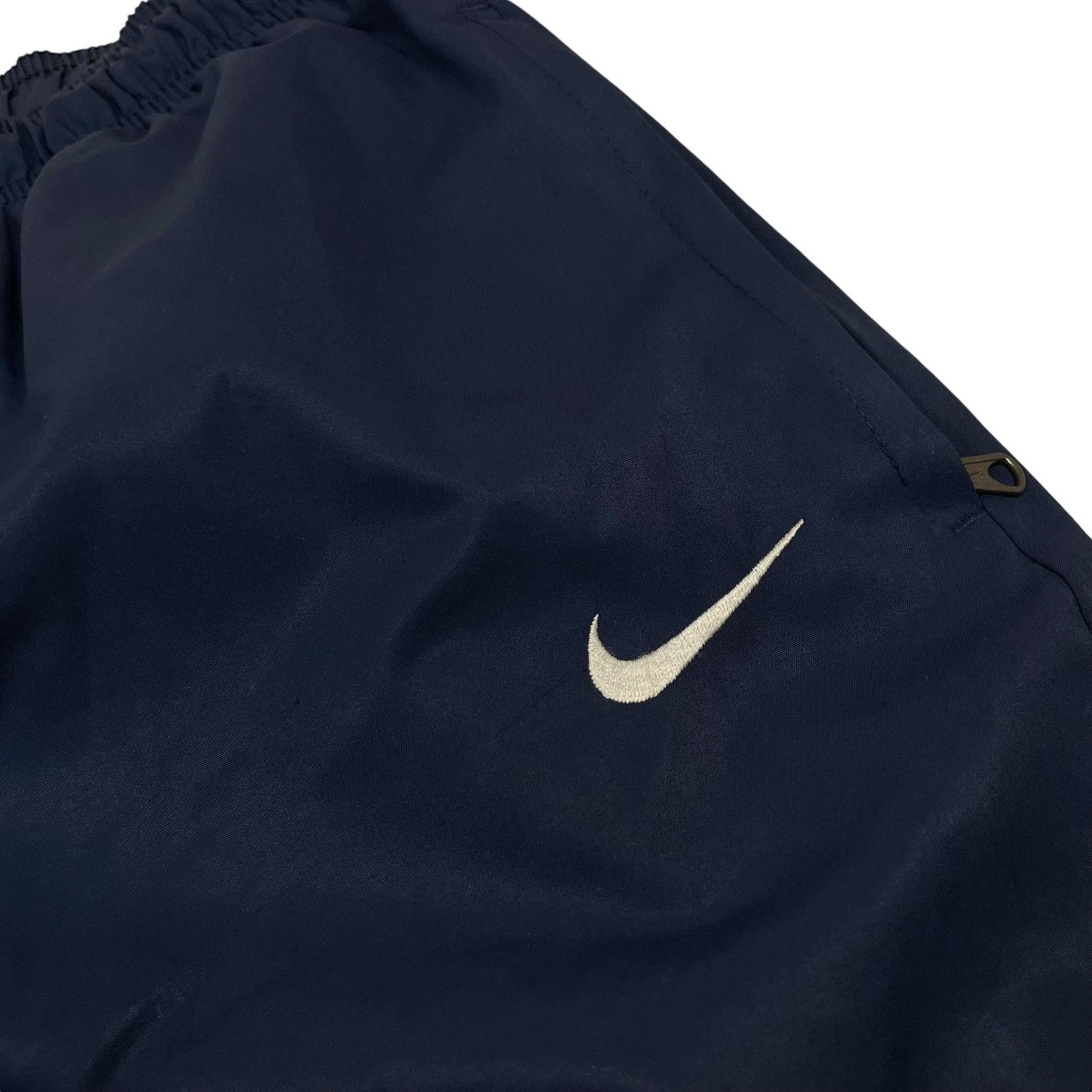 Nike × Vintage Nike Men's Blue Polyester Swoosh Mesh Lined Track Pant Small Size US 30 / EU 46 - 2 Thumbnail