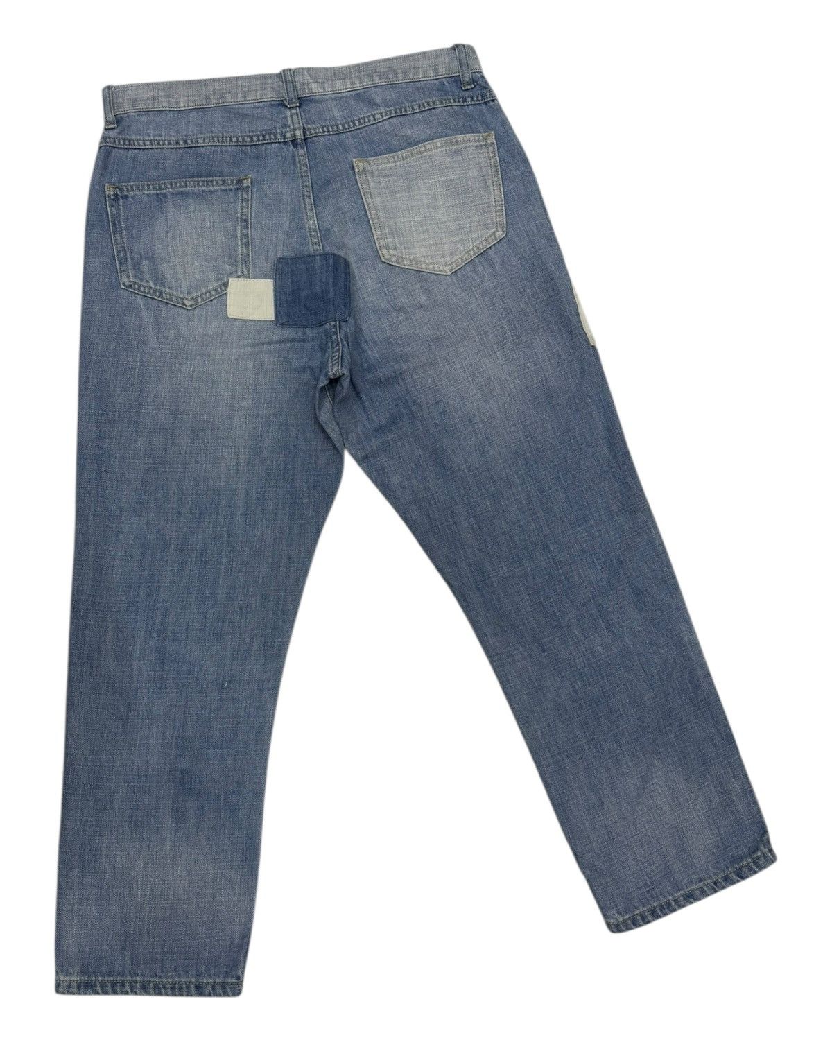 Issey Miyake × Tsumori Chisato × Undercover Niko And Patchwork Baggy Wide Cropped Jeans Denim Size US 32 / EU 48 - 4 Thumbnail