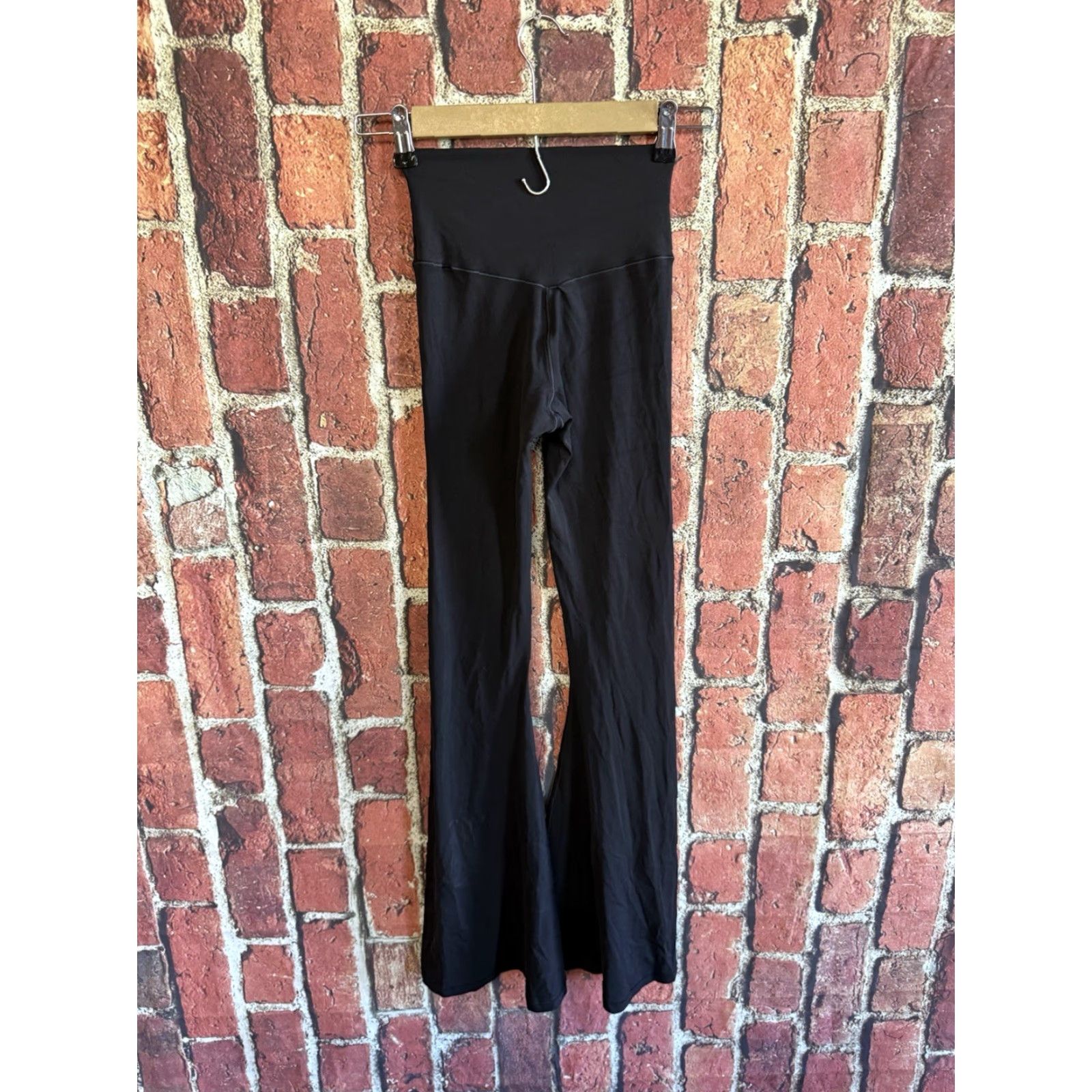 Vintage Offline Aerie Womens Leggings Flared Black Size S Etc? Size 28" / US 6 / IT 42 - 2 Thumbnail