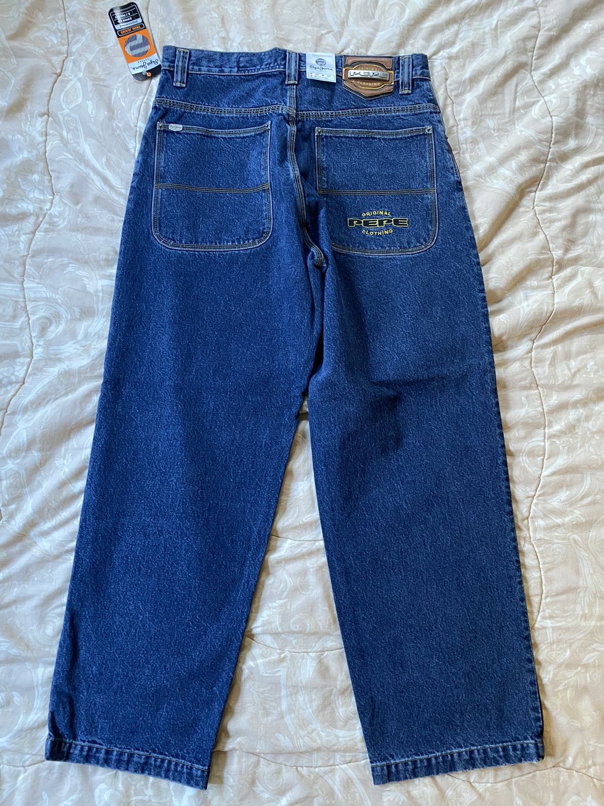 JNCO × Pepe Jeans × Vintage Rare Vintage Y2K Pepe Jeans Piped JNCO Style Jeans Size US 34 / EU 50 - 5 Thumbnail