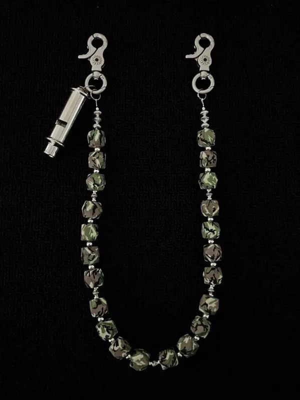 Jewelry Camouflage Bead Wallet Chain,Y2K Pants / Jeans Chain Size ONE SIZE - 7 Thumbnail