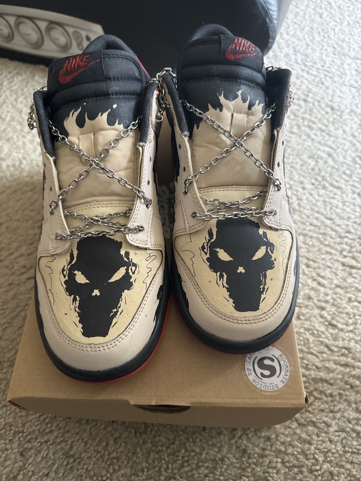 Nike Nike Dunk Ghost Rider Custom Marvel Size US 9 / EU 42 - 4 Thumbnail