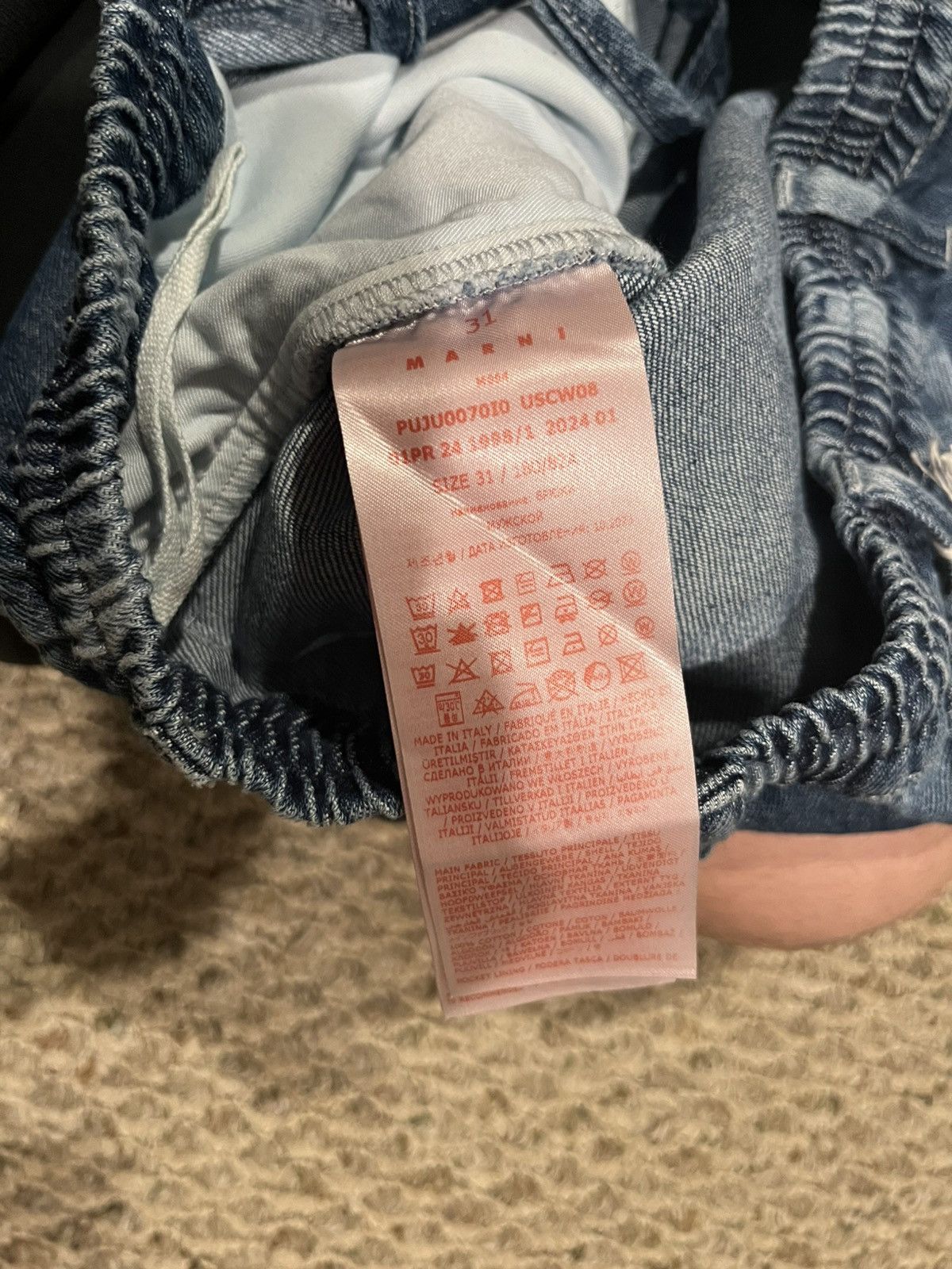 Marni Marni all over print denim shorts Size US 31 - 5 Thumbnail