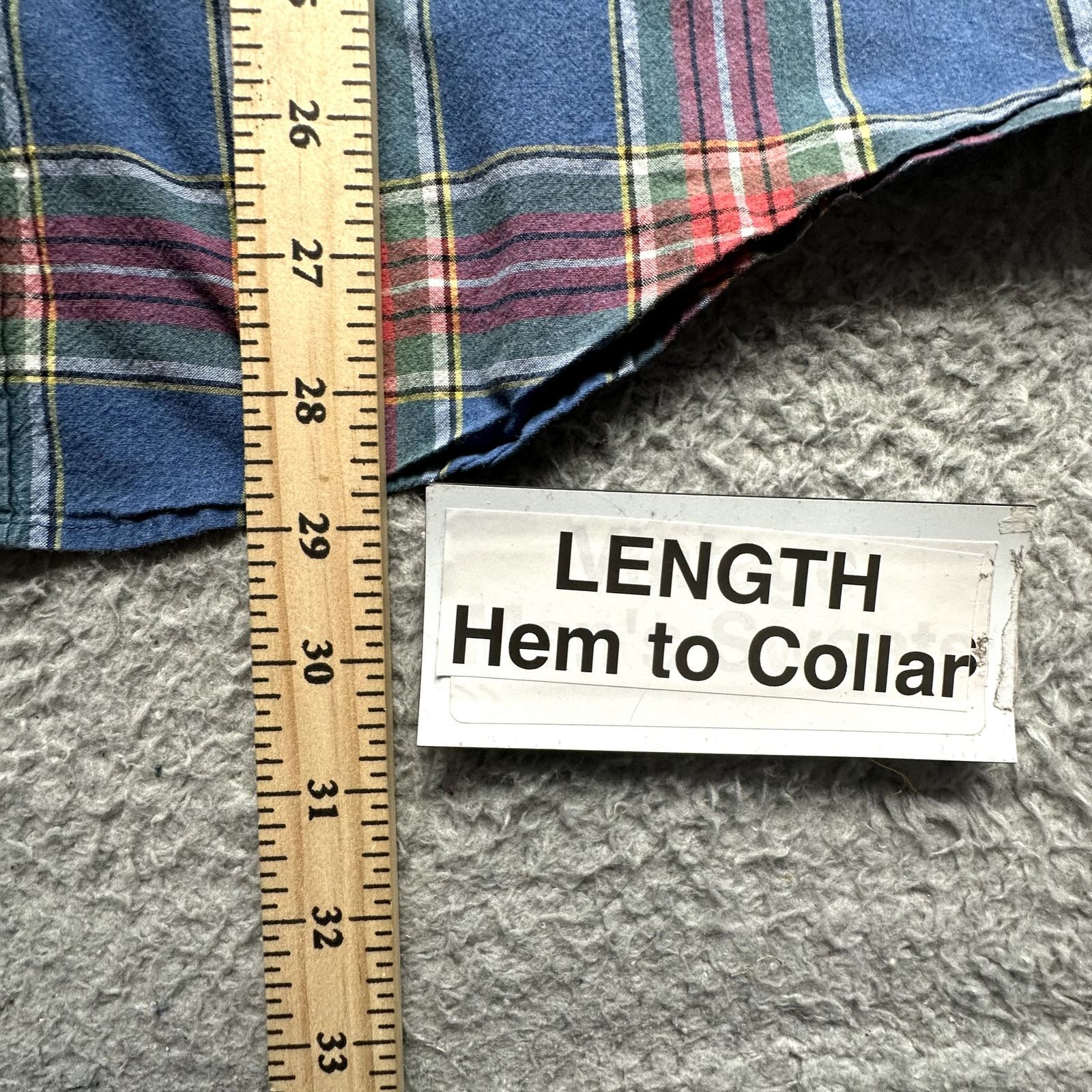 J.Crew J Crew Stretch Secret Wash Poplin Plaid Shirt Men M Red Blue Size US M / EU 48-50 / 2 - 5 Thumbnail