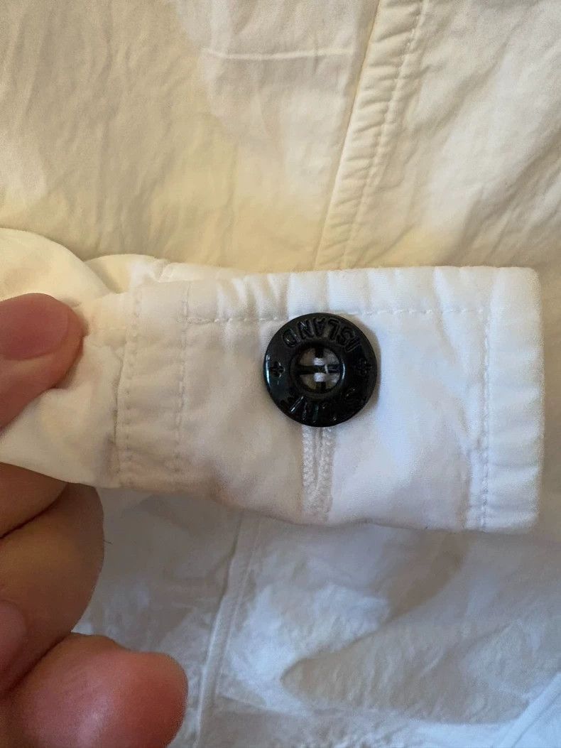 Stone Island Stone Island White Cotton Jacket Size XL -2506 Size US XL / EU 56 / 4 - 5 Thumbnail