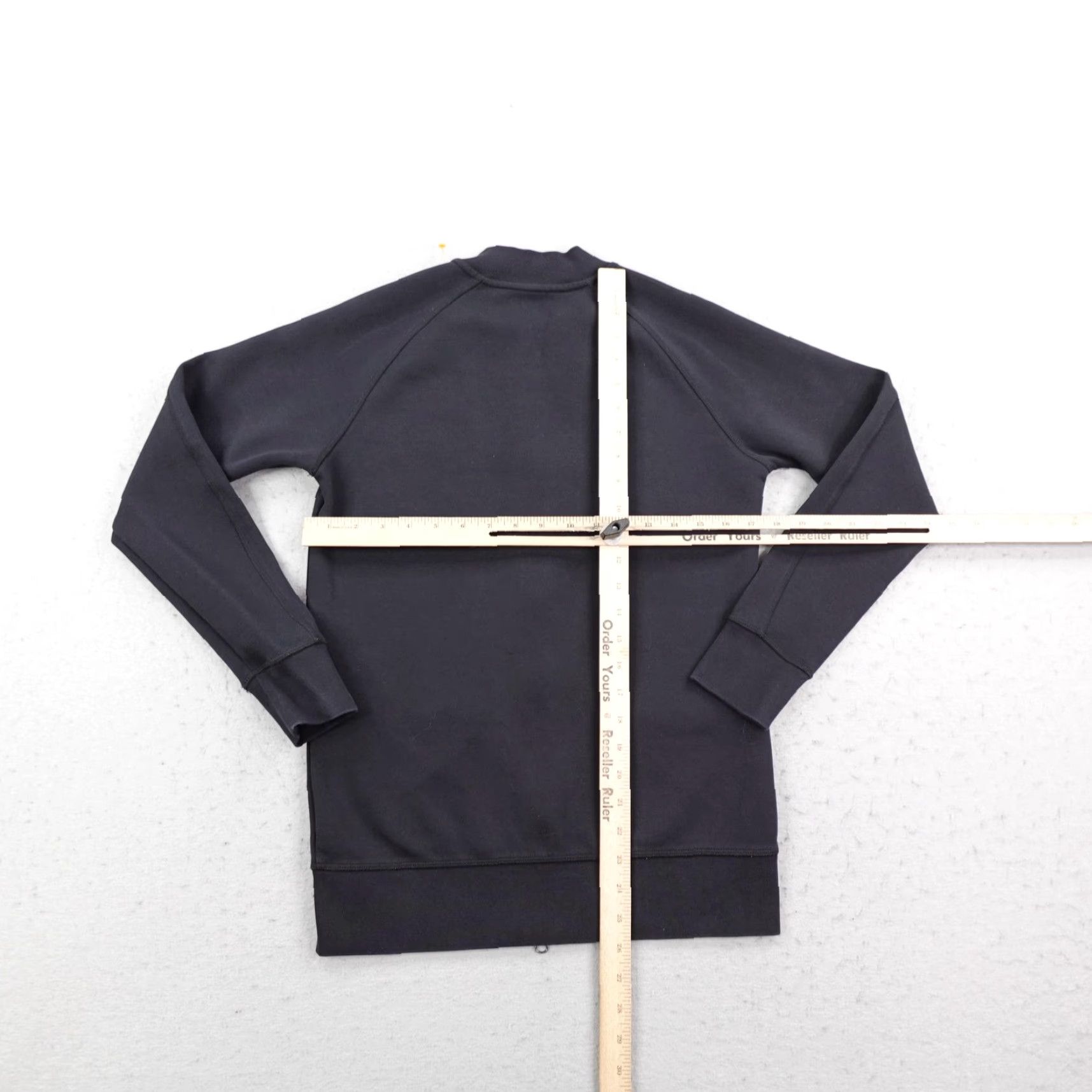 Apple Apple Jacket Mens XS Black Full Zip Bomber Jacket Knit Cotton Blend Pockets Logo Zipper Solid Casual Workwear Mens Size US XS / EU 42 / 0 - 5 Thumbnail