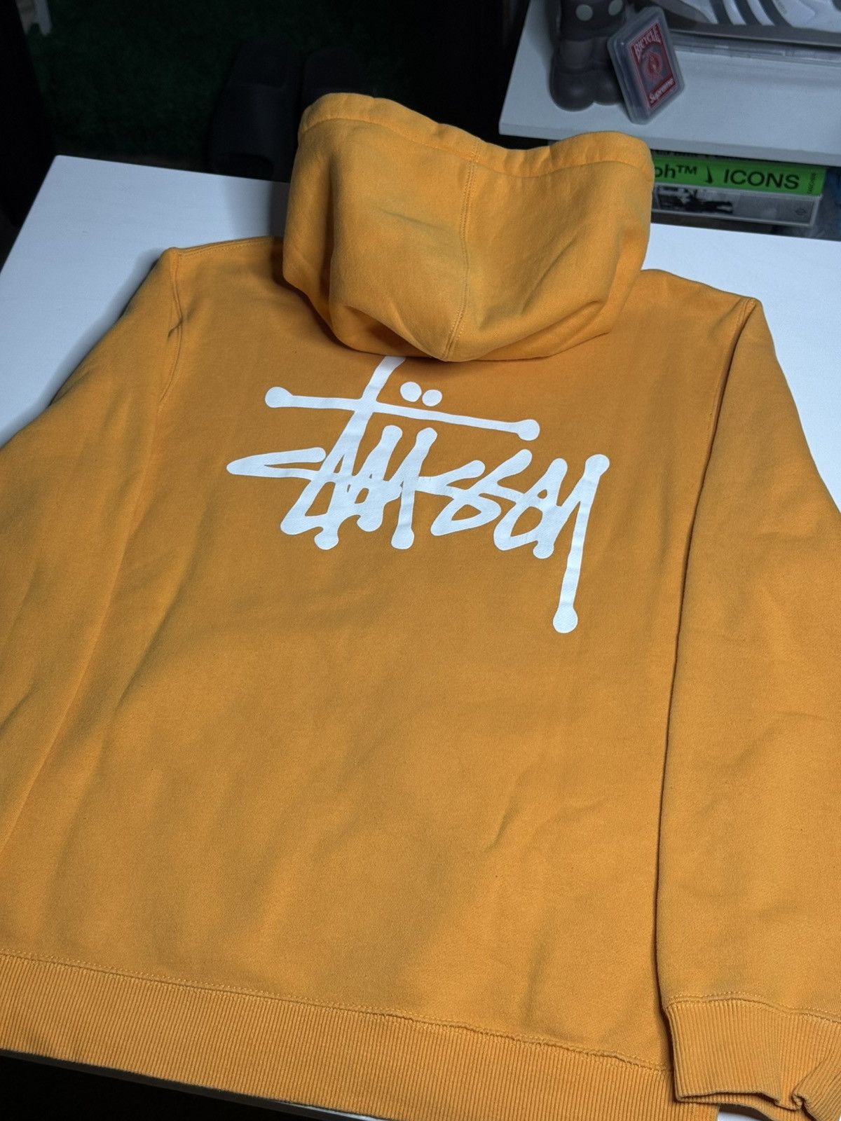 Stussy Stussy Logotype Sweatshirt “Orange” [M] PREOWNED Size US M / EU 48-50 / 2 - 2 Thumbnail