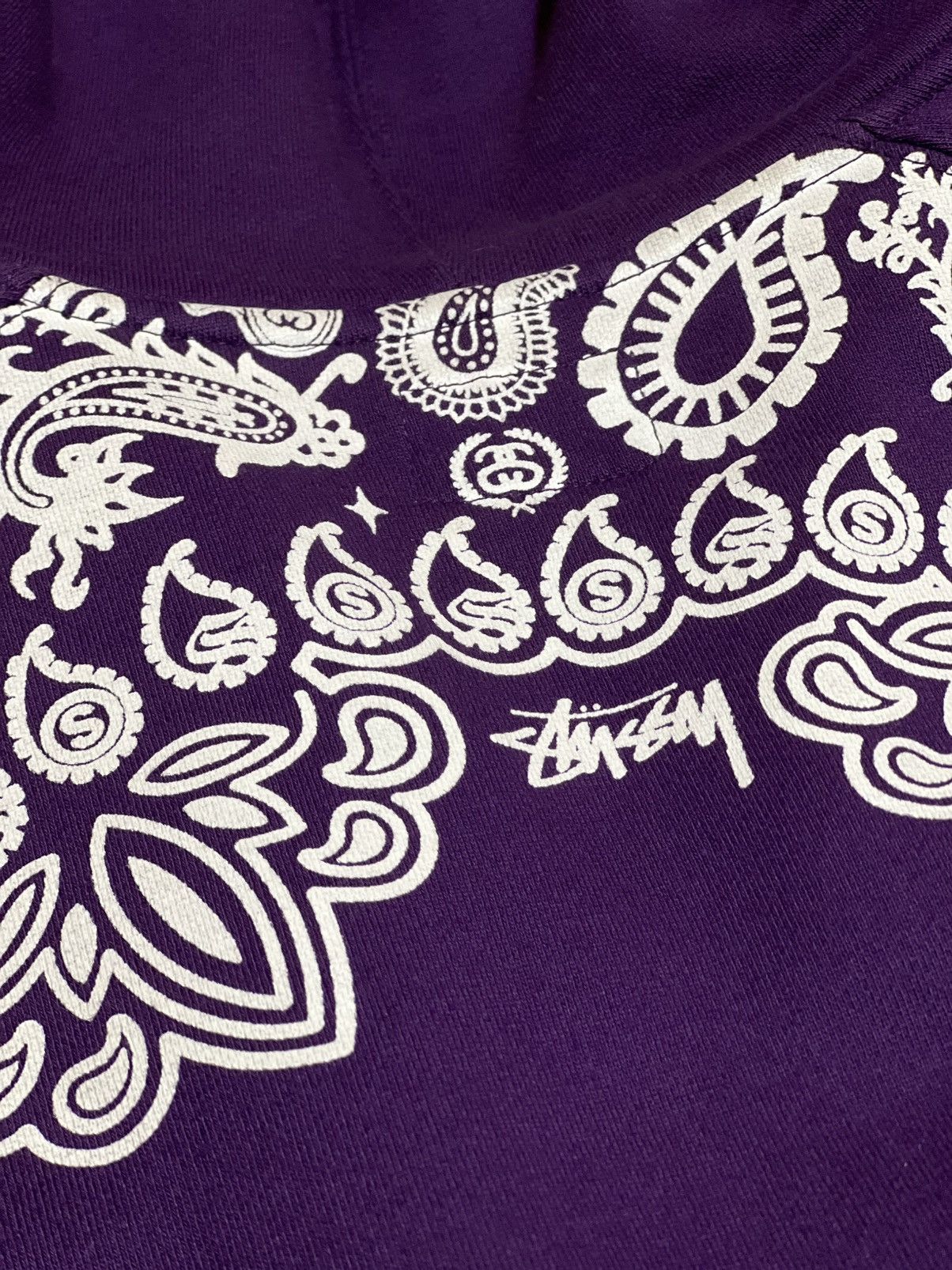 Stussy × Vintage VINTAGE STUSSY PAISLEY ZIP-UP HOODIE Size US XL / EU 56 / 4 - 1 Thumbnail