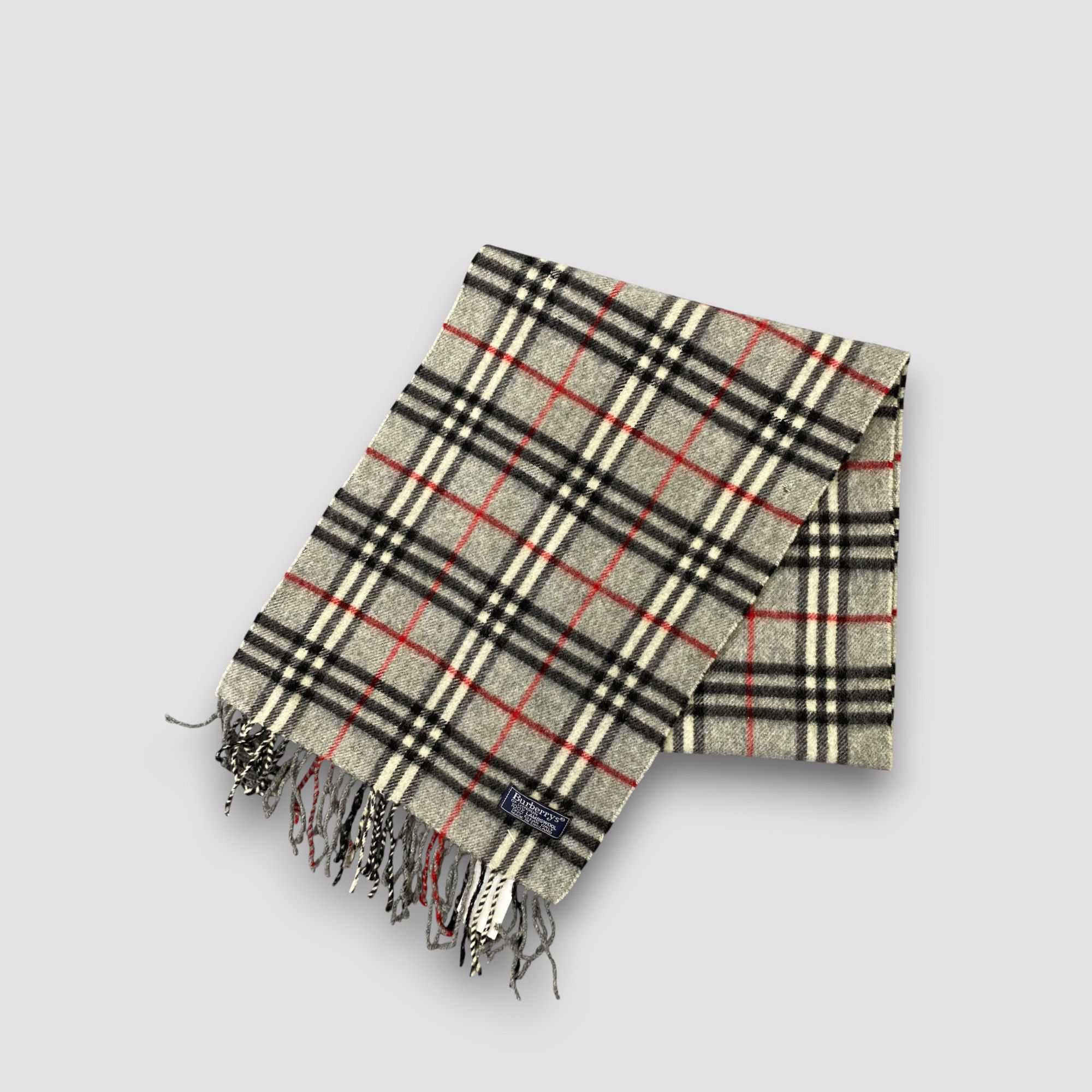 Burberry Vintage Burberrys Scarf Muffler Wool Cashmere Scarves Size ONE SIZE - 3 Thumbnail