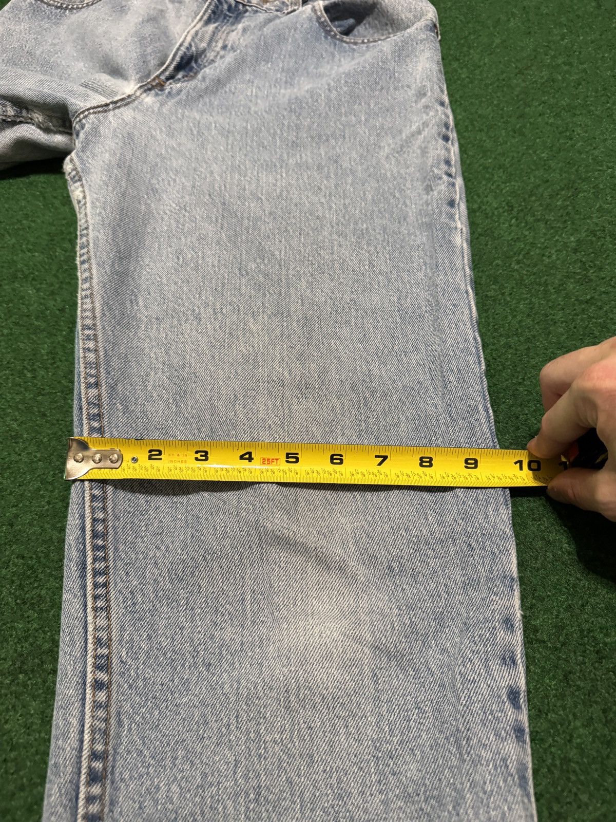 Levi's Vtg 90s Levi’s 550 Relaxed Fit USA Made Light Wash Jeans Size 31" - 9 Thumbnail