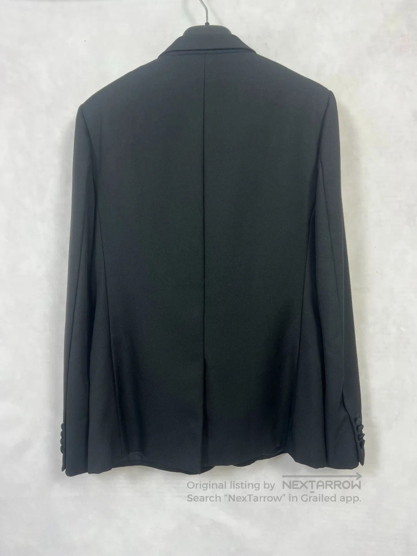Saint Laurent Paris Saint Laurent Black Smoking Jacket with Silk Details. Size US M / EU 48-50 / 2 - 2 Thumbnail