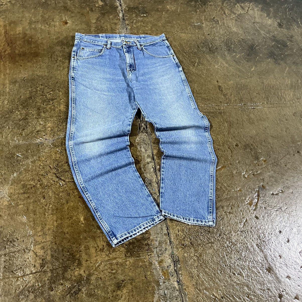 Carhartt × Vintage × Wrangler Crazy Y2K Carhartt Style Wrangler Faded Workwear Jeans Size US 34 / EU 50 - 7 Thumbnail