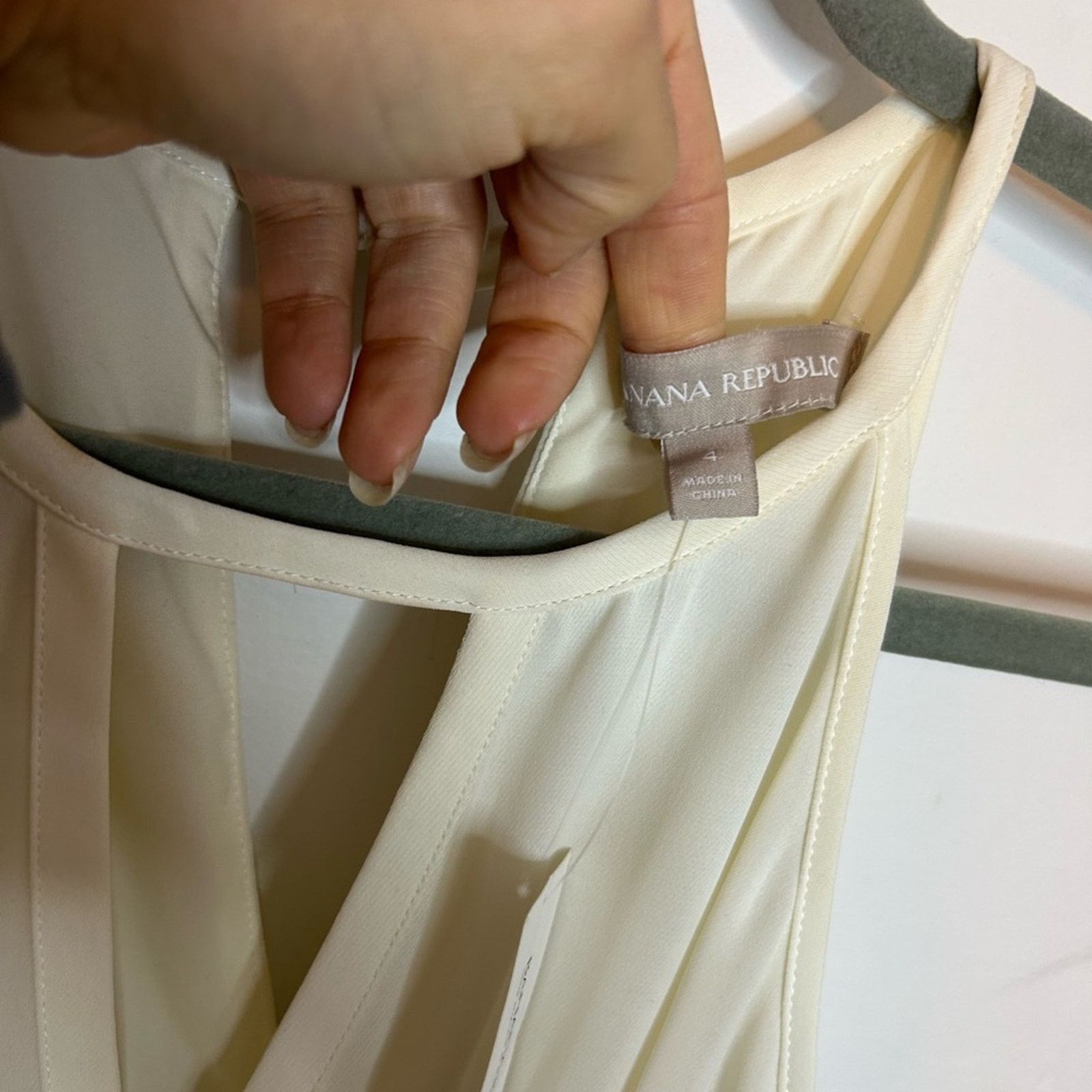 Banana Republic Nwt Banana Republic Off White Halter Retro A-Line Dress Size S / US 4 / IT 40 - 5 Thumbnail