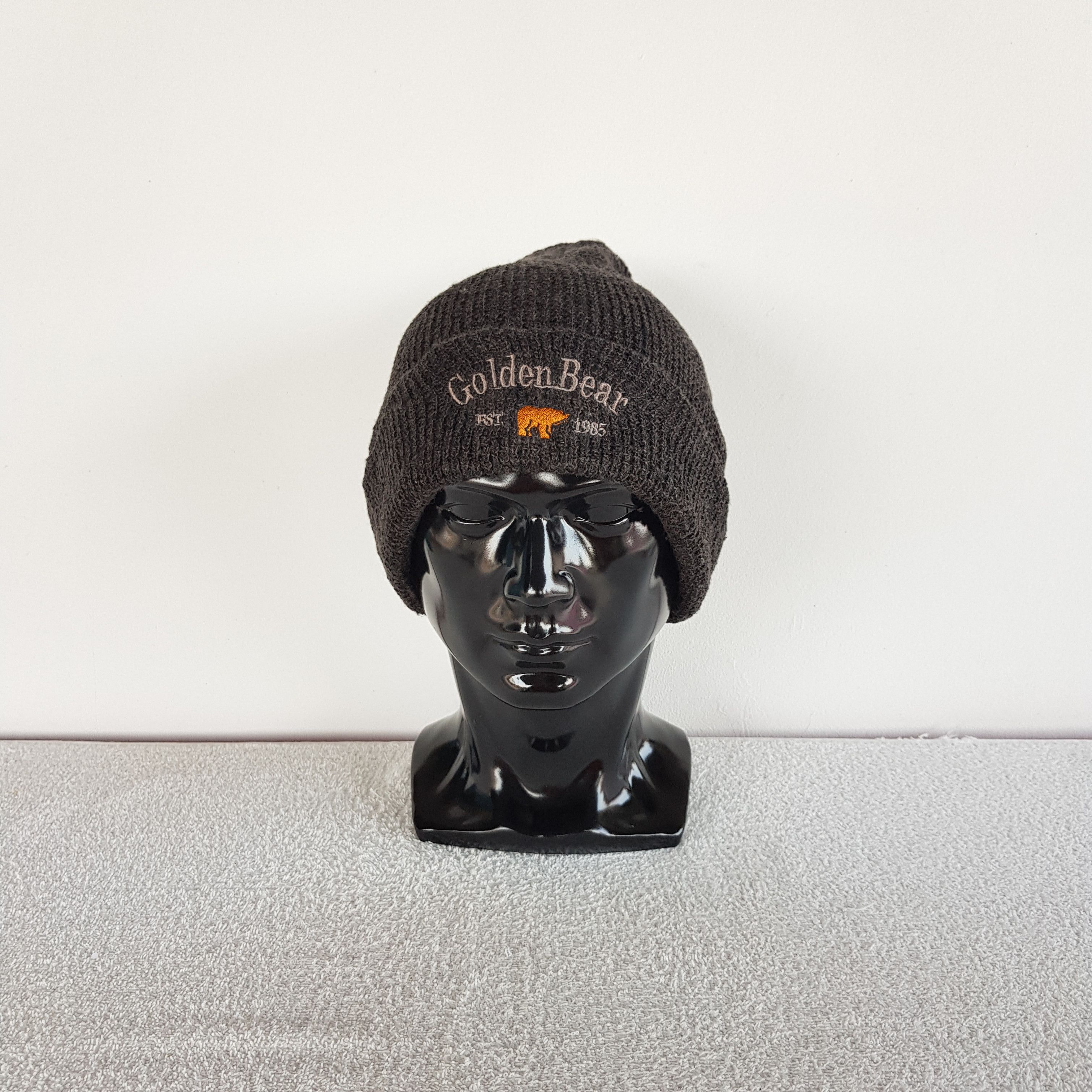 Golden Bear Vintage Golden Bear Beanie 90s Knitted Snow Caps Hats Size ONE SIZE - 2 Thumbnail