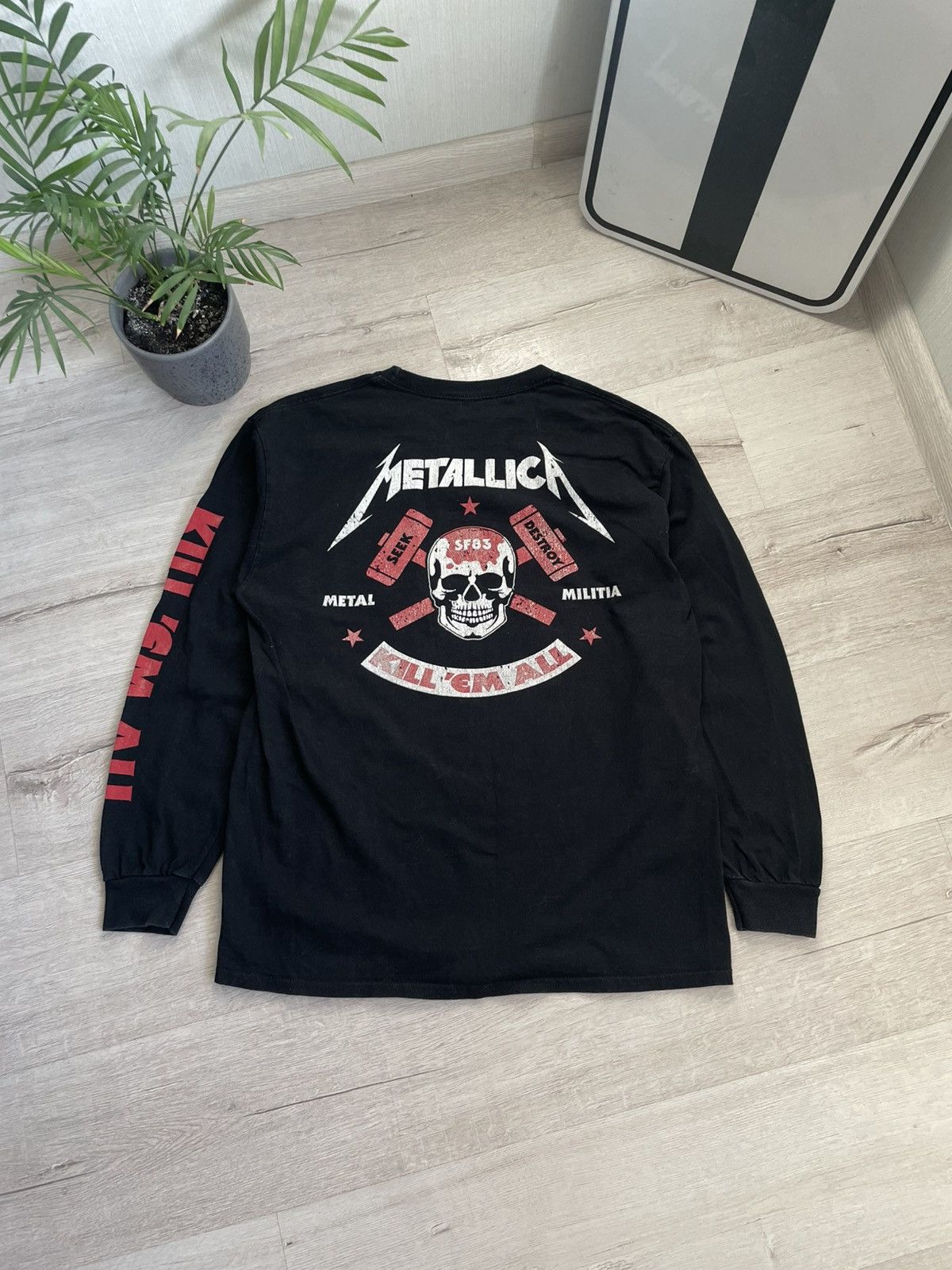 Band Tees × Metallica Vintage Metallica Kill’em All Longsleeve Hard Metal Rock Y2k Size US M / EU 48-50 / 2 - 7 Thumbnail