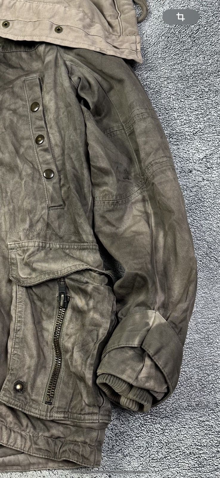 Allsaints AllSaints Parka Jacket Gray Faded Avant Garde Size US M / EU 48-50 / 2 - 19 Thumbnail