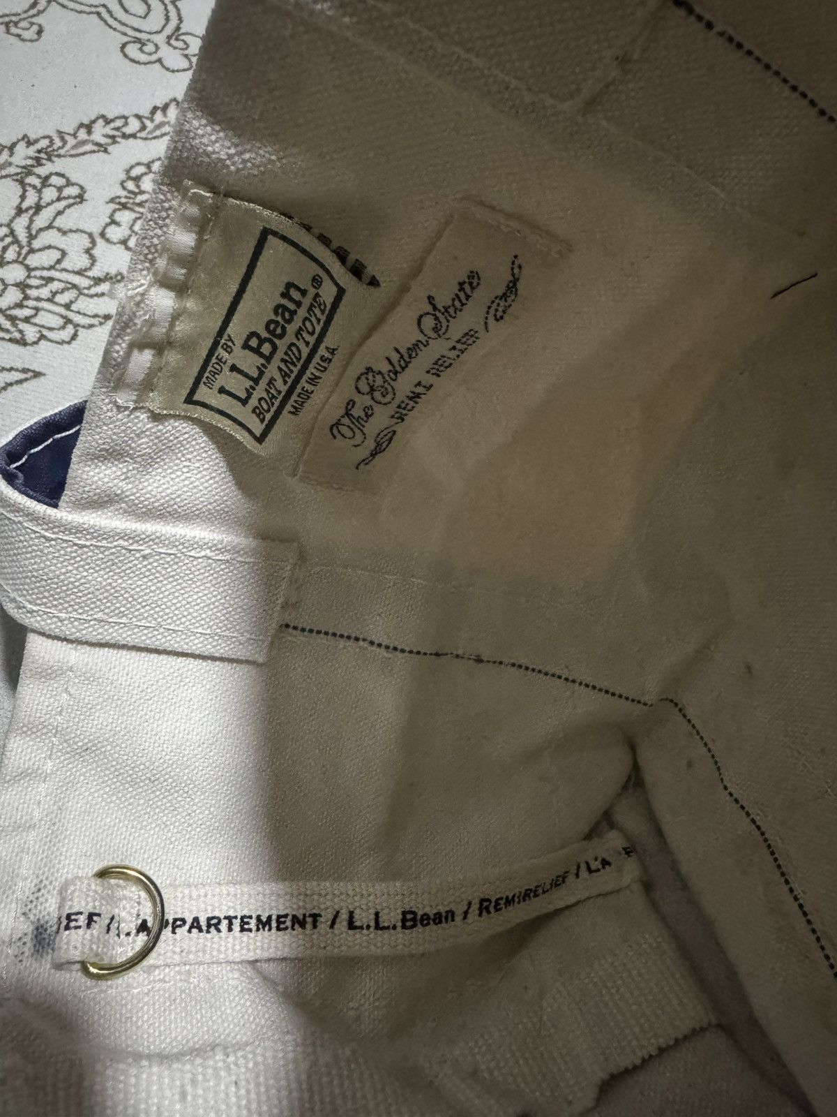 L.L. Bean RARE! L.L. Bean x Remi Relief 🇺🇸 Boat And Tote Small Bag Size ONE SIZE - 5 Thumbnail