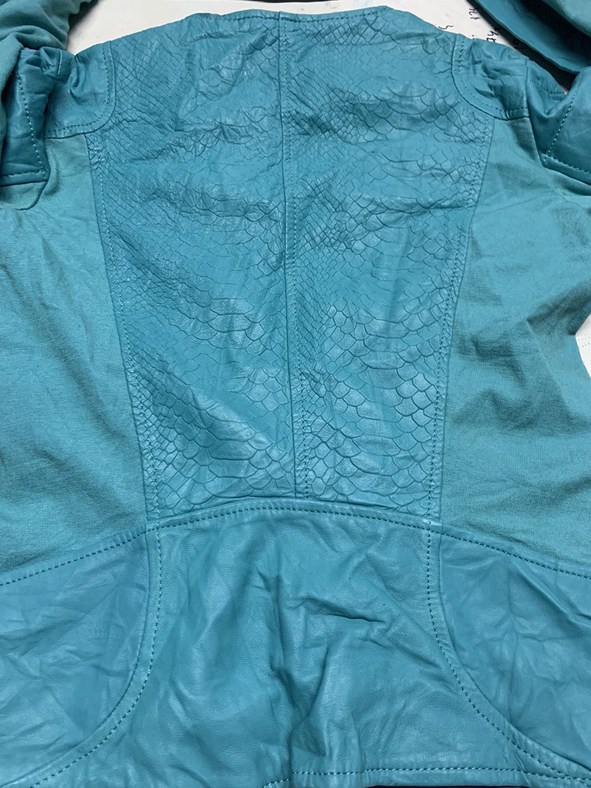 Imperial × Vintage IMPERIAL TURQUOISE PLEATHER JACKET Size US S / EU 44-46 / 1 - 15 Thumbnail