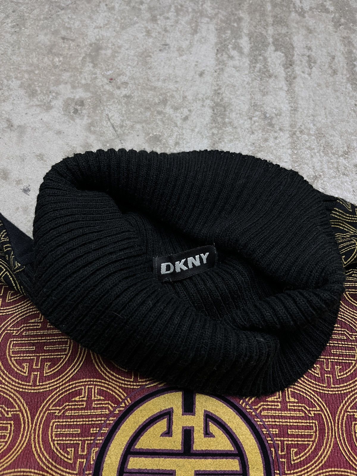DKNY × Vintage 00s DONNA KARREN AMAZING TURTLE NECK KNITTED SWEATER - 1354 Size M / US 6-8 / IT 42-44 - 5 Thumbnail