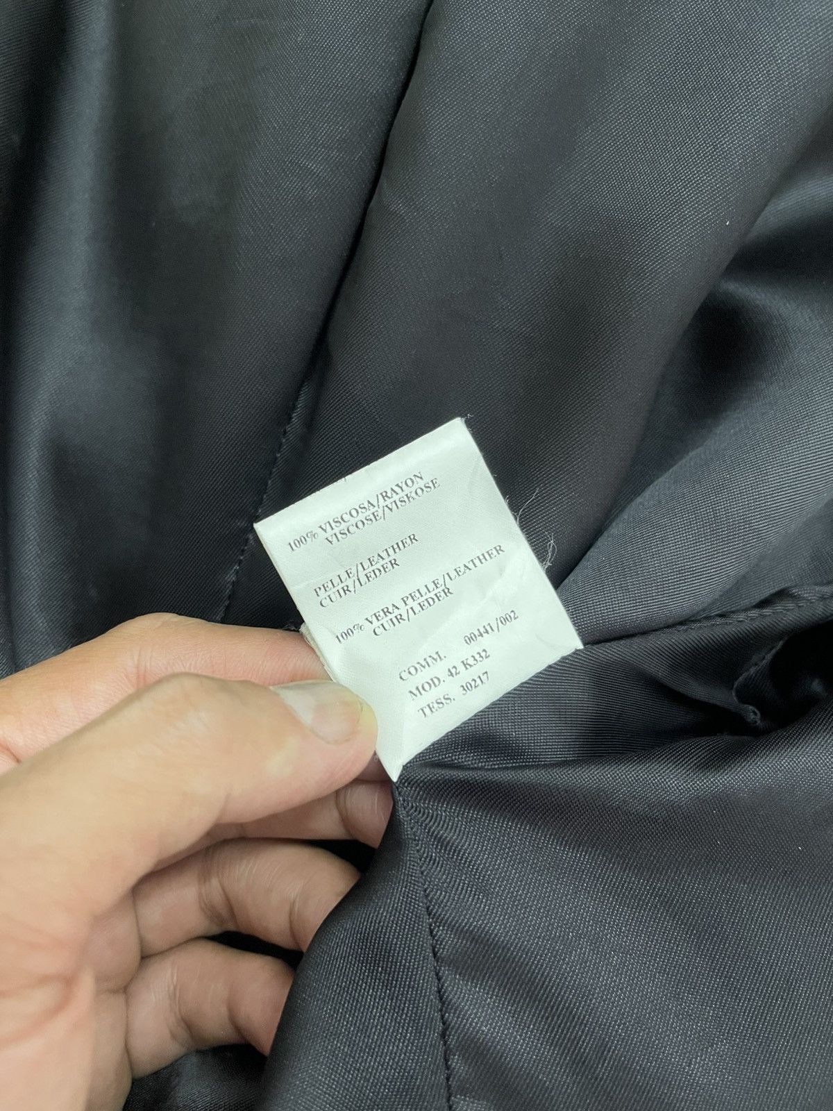 Costume National Costume National Asymmetrical Zip Wool Leather Jacket Size XS / US 0-2 / IT 36-38 - 18 Thumbnail