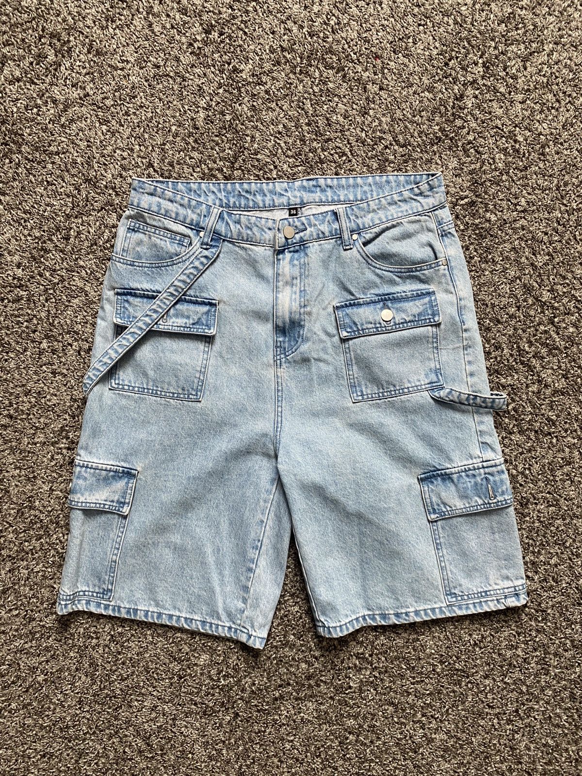 Other C’Cowan Strap Hard Denim Shorts Size US 36 / EU 52 - 1 Thumbnail