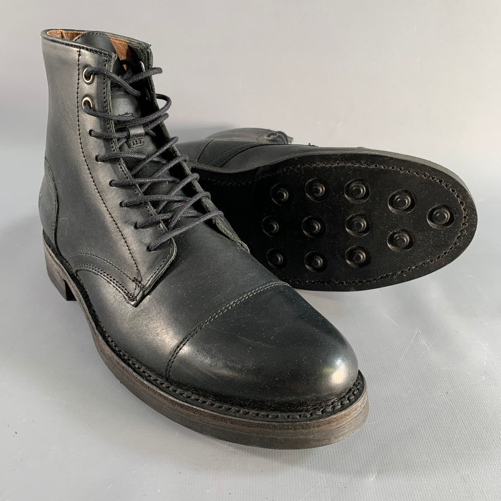 Frye FRYE Size 8.5 Black Leather Lace Up Boots Size US 8.5 / EU 41-42 - 5 Thumbnail