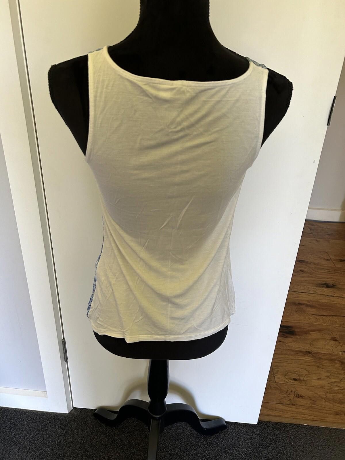 Other Forever New Blue Print Tank Singlet Top - Size 6 (004) Size XS / US 0-2 / IT 36-38 - 8 Thumbnail