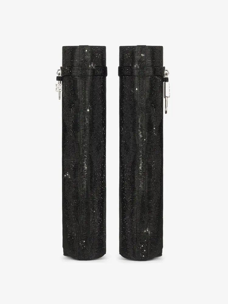Givenchy o1w1db10525 Shark Lock Wide Fit Pant Boots 90mm in Black Size US 6 / IT 36 - 5 Thumbnail