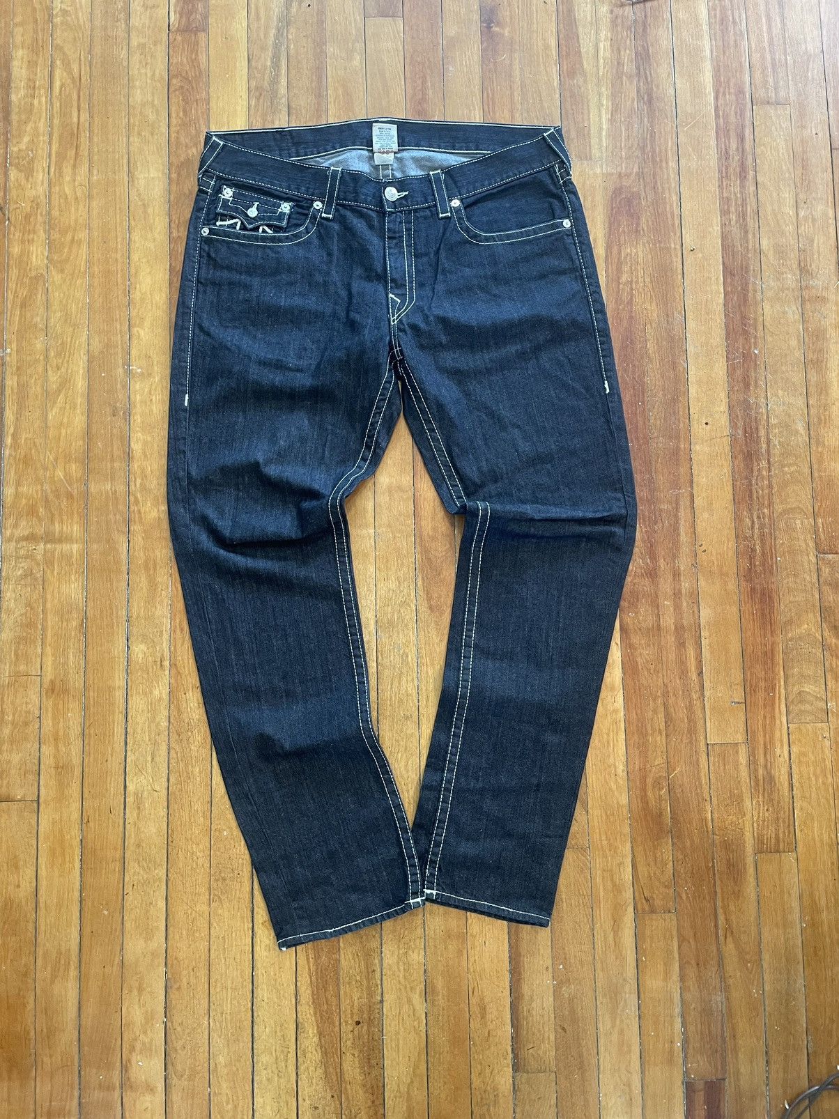 image of True Religion Jeans // Straight // Size 38 in Blue, Men's