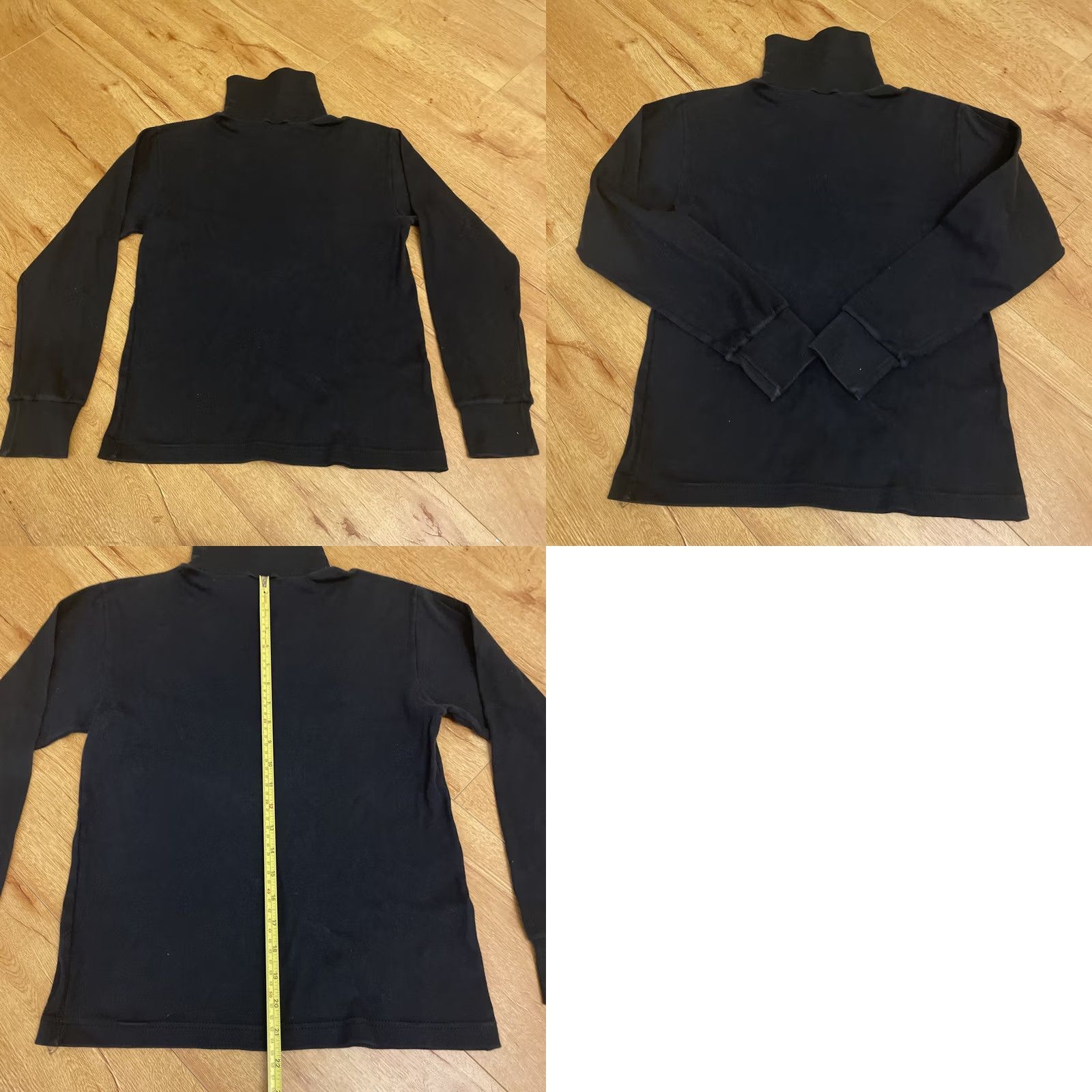Vintage VINTAGE Meister Ladies Long Sleeve Turtleneck Shirt Top Medium Black USA Blank Shirt Womens Medium Black Meister Shirt Top Size M / US 6-8 / IT 42-44 - 8 Thumbnail