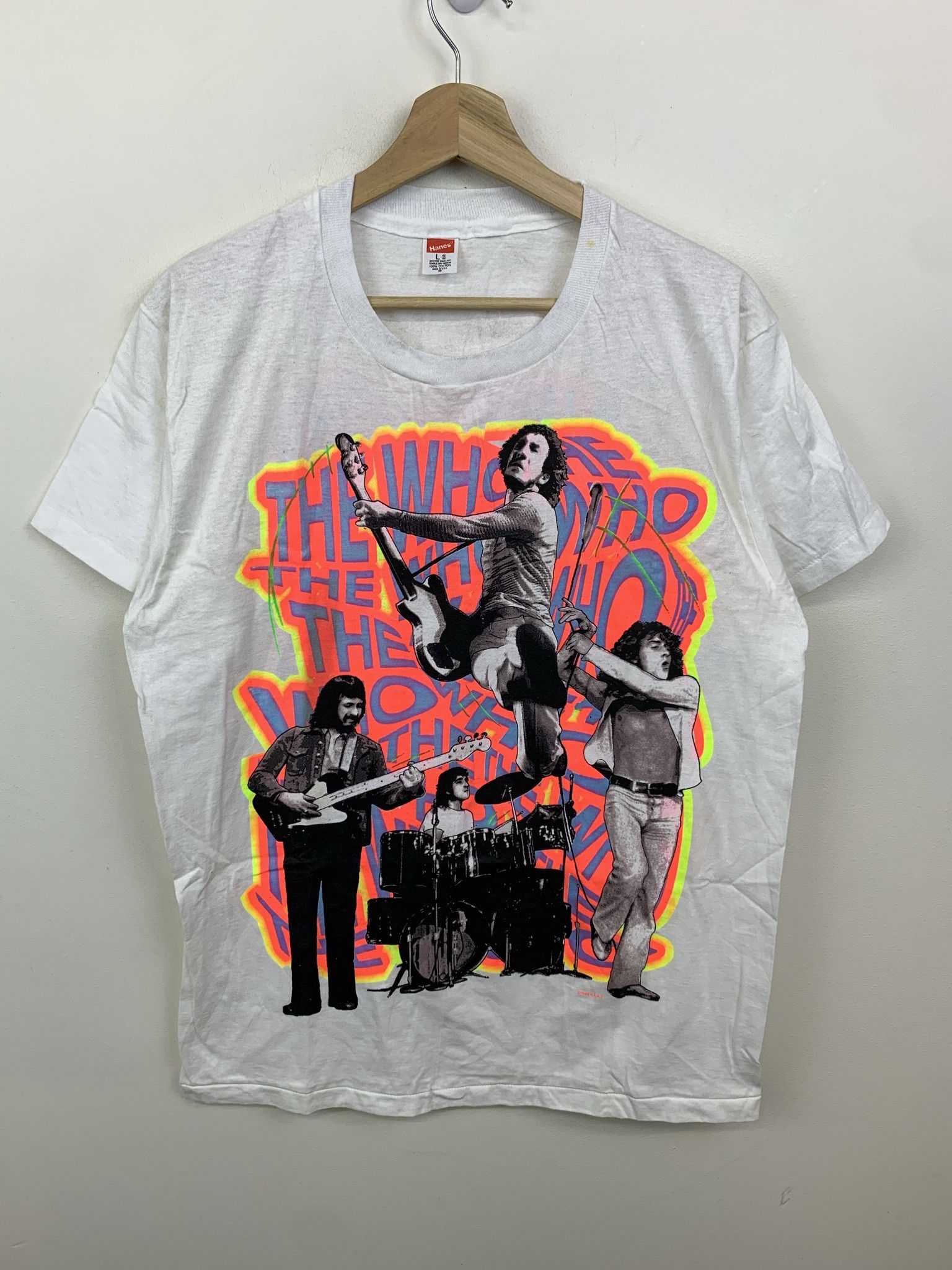 Vintage 1980s The Who Tee SIngle Stitch 1989 The Who Tee Shirt Size L