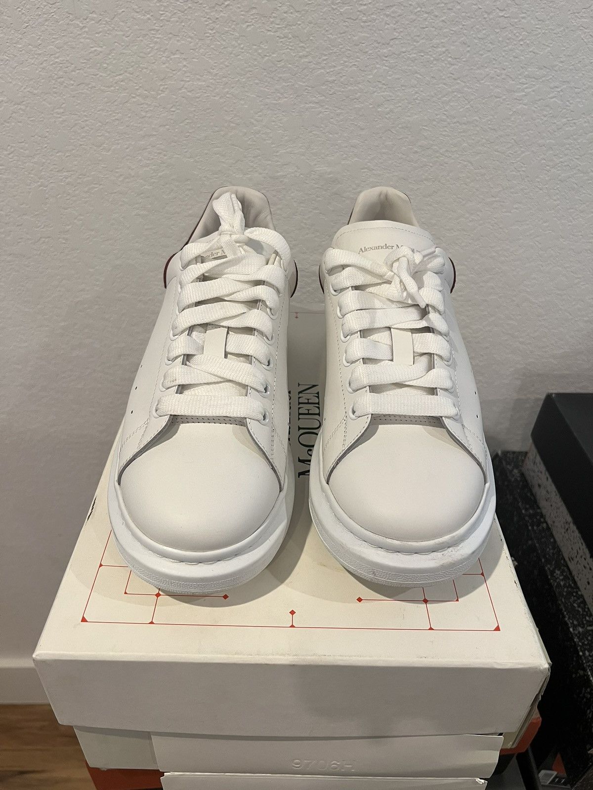 Alexander McQueen Alexander McQueen Oversized Maroon White Size US 10 / EU 43 - 4 Thumbnail