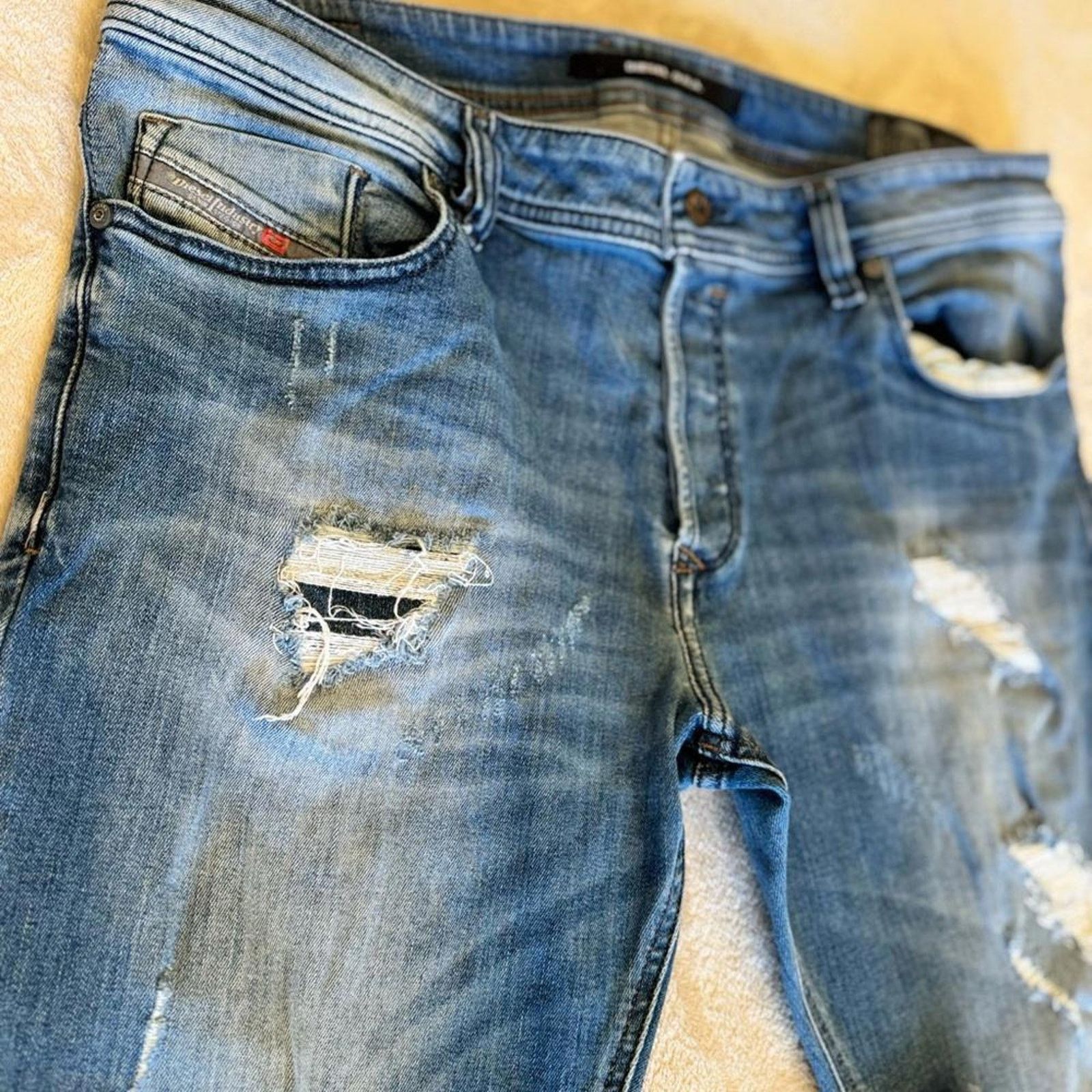 Diesel Diesel D.N.A. Distressed Denim Jeans Size US 36 / EU 52 - 5 Thumbnail