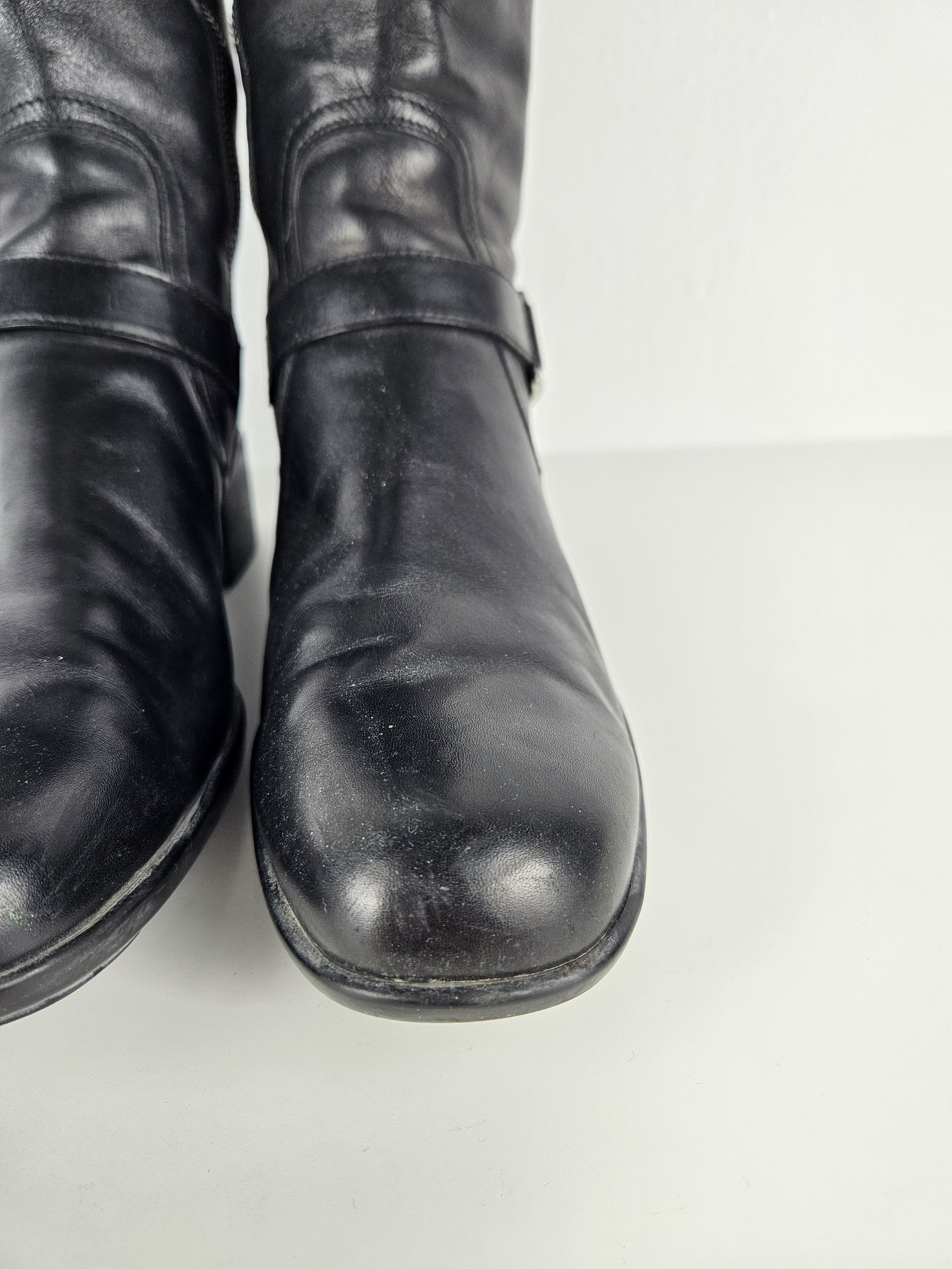 Prada Archive Prada leather buckled riding boots Size US 9 / IT 39 - 12 Thumbnail