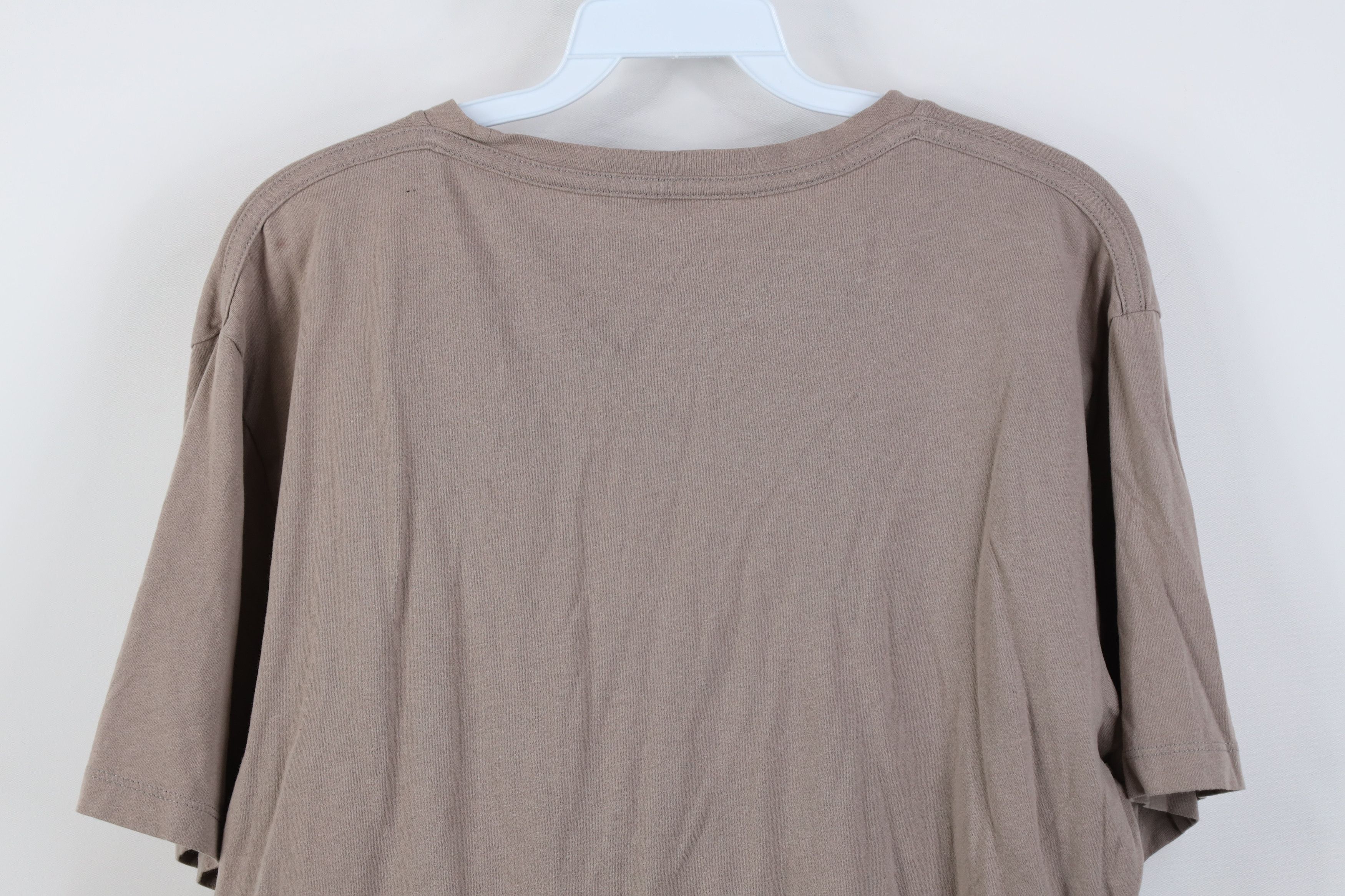 Allsaints Allsaints Organic Cotton Shot Sleeve T-Shirt Beige Size US L / EU 52-54 / 3 - 17 Thumbnail