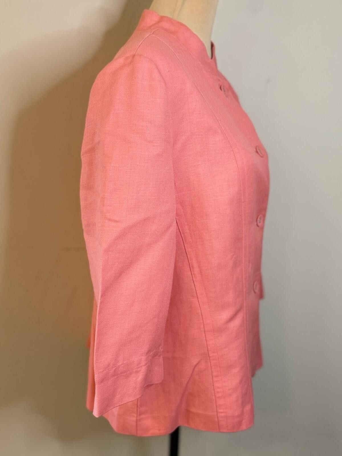 Other Emma James blazer jacket peachy pink lightly textured SZ 16 Size XXL / US 16-18 / IT 52-54 - 2 Thumbnail