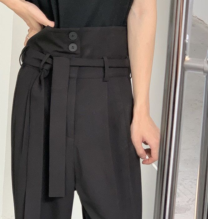 Japanese Brand × Vintage Cleanfit retro folded flap high waisted pleated pants Size US 32 / EU 48 - 3 Thumbnail