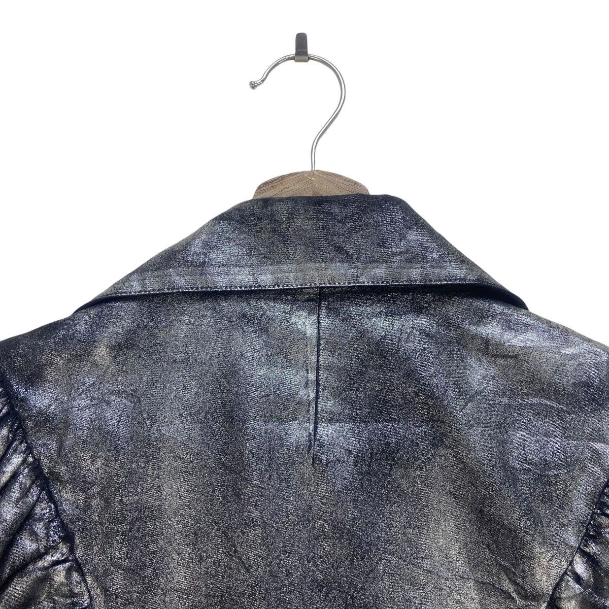 Yohji Yamamoto 🔥 Yohji Yamamoto Silver Metallic Foil Cropped Jacket Size S / US 4 / IT 40 - 16 Thumbnail