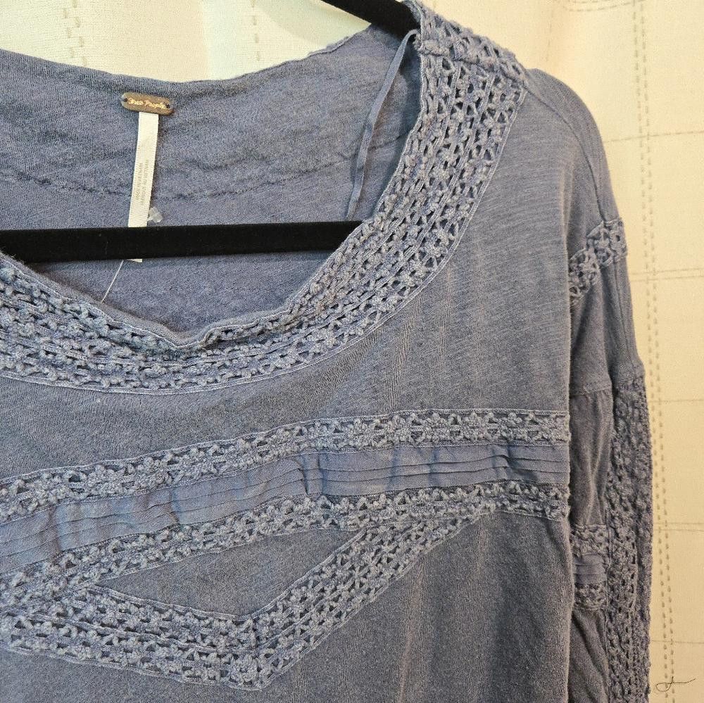 Free People Free People Crocheted Detail Top Size S / US 4 / IT 40 - 2 Thumbnail
